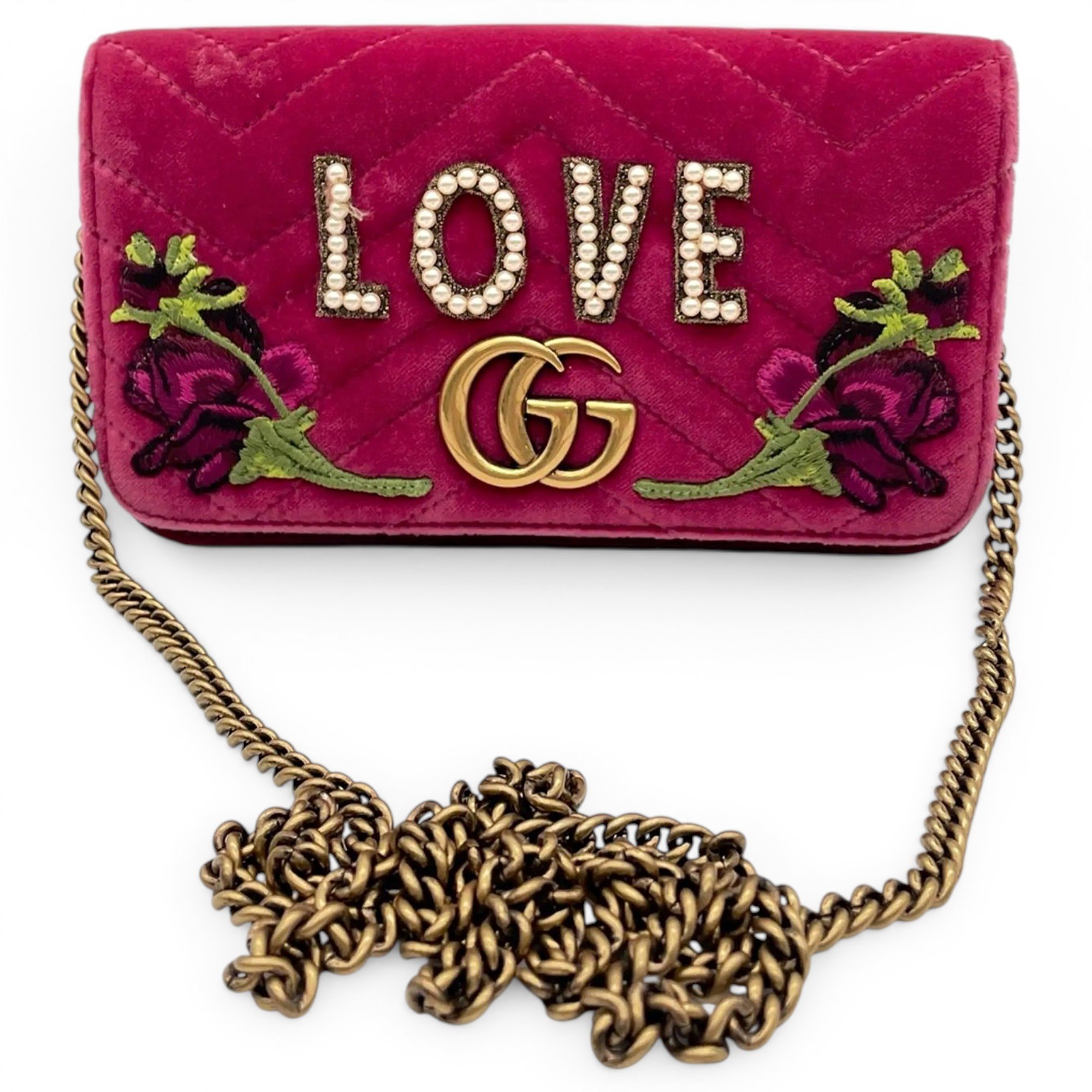 Velvet handbag