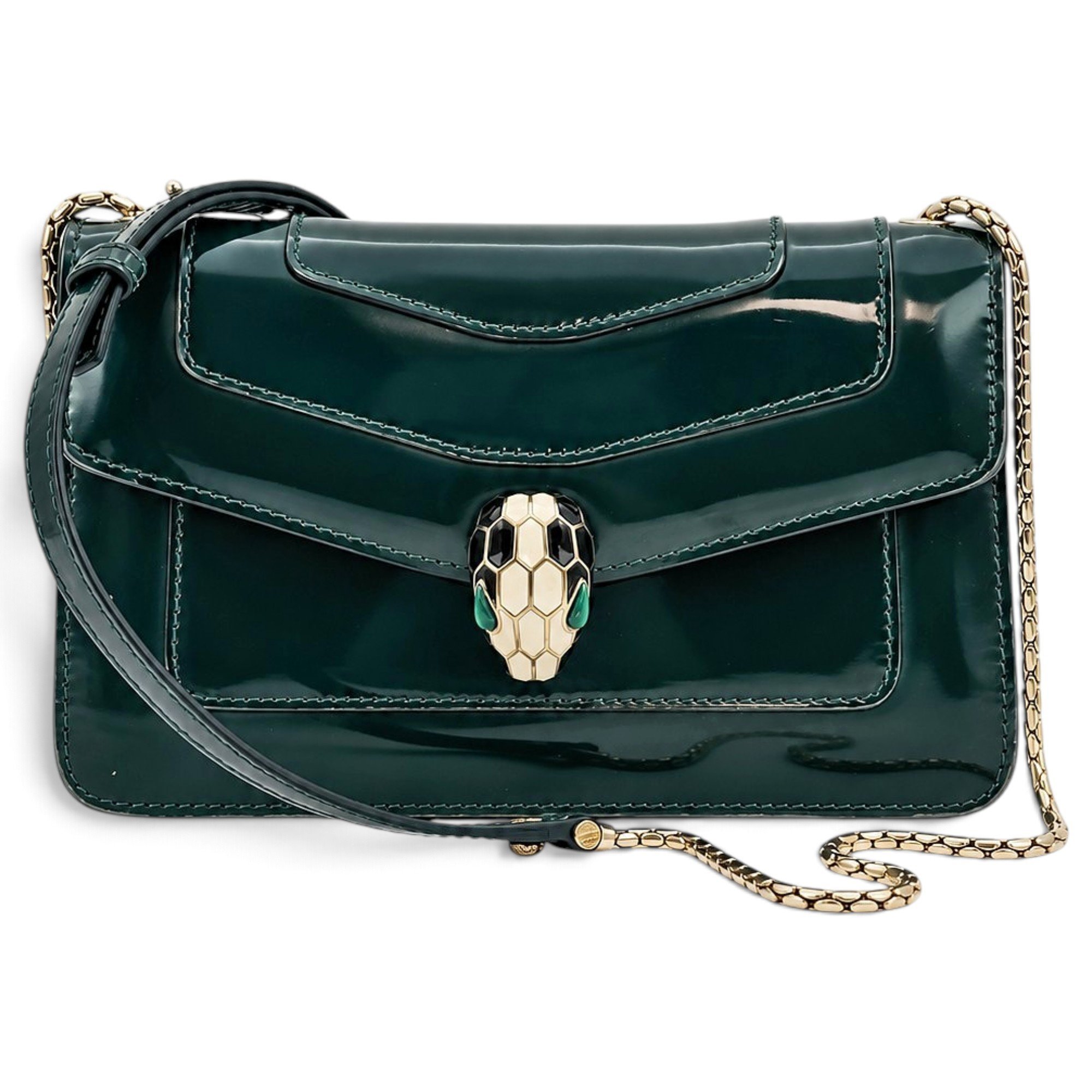 Bvlgari Serpenti leather handbag