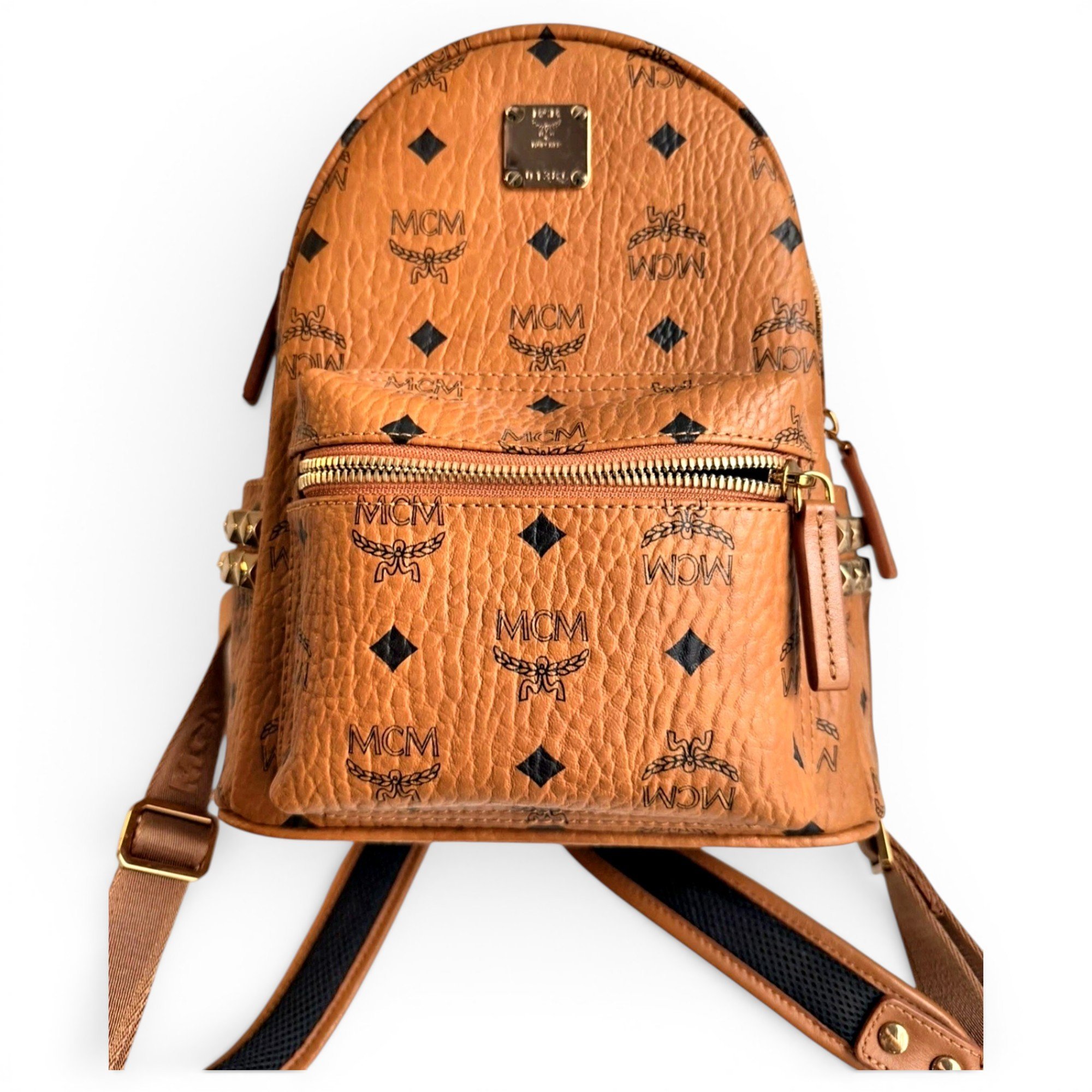 Stark patent leather backpack
