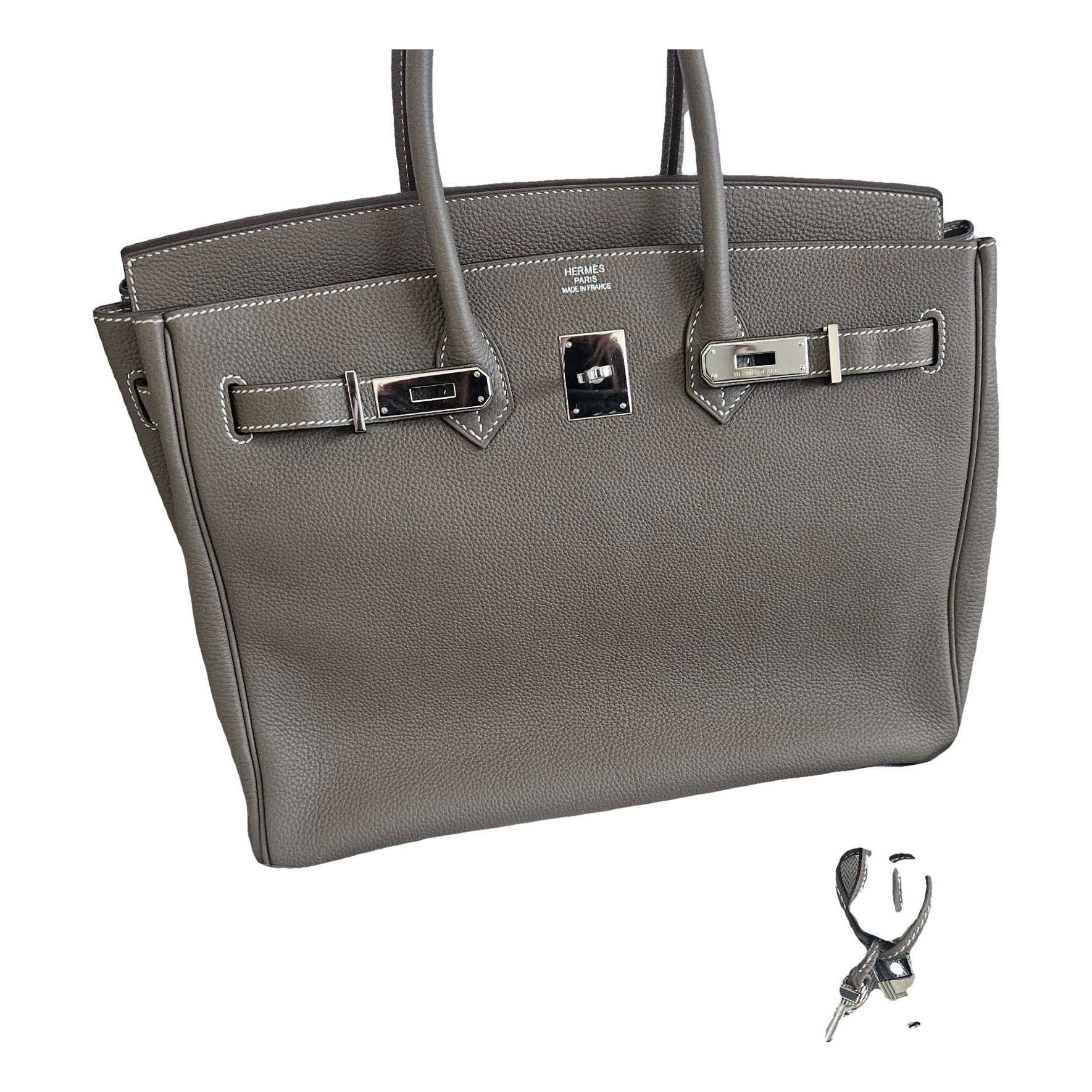 Birkin 35 leather handbag