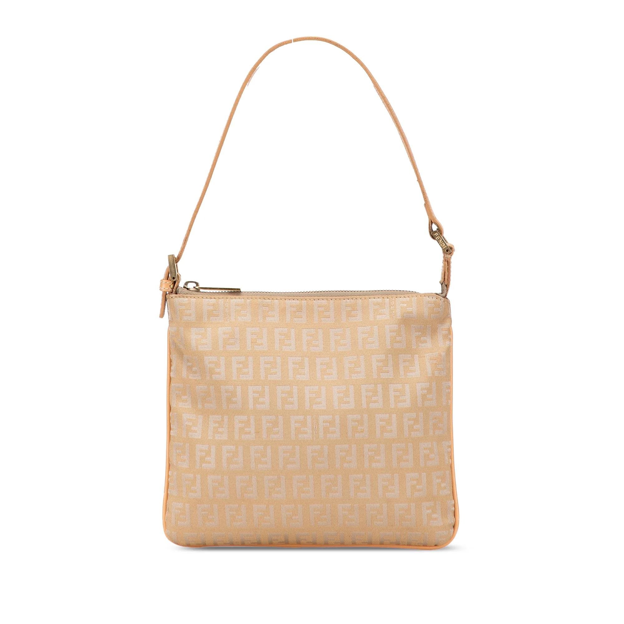 Pocket leather handbag