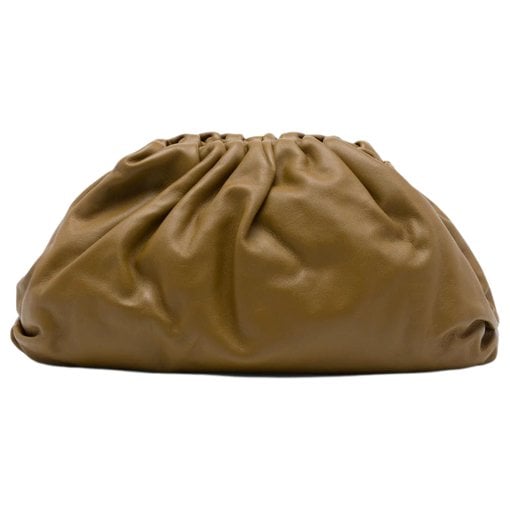 Pouch leather clutch bag