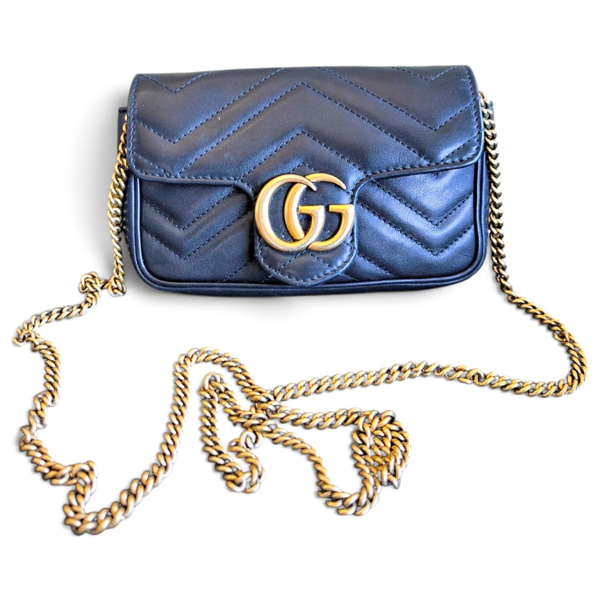 GG Marmont Flap leather handbag