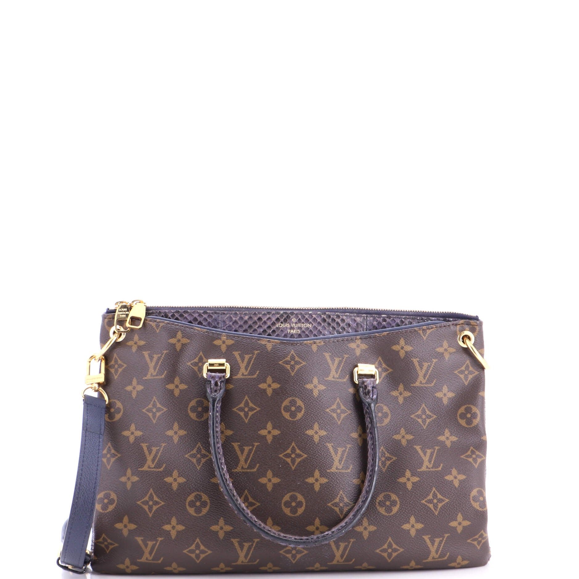 Pallas Tote Monogram Canvas with Python