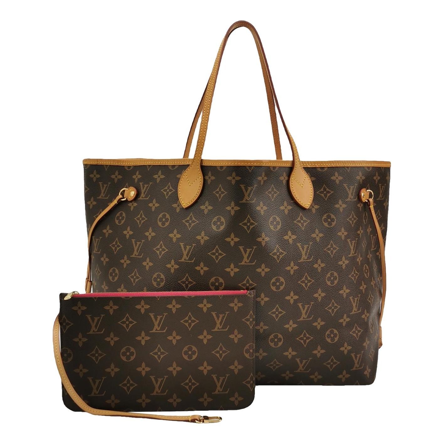 Louis Vuitton Neverfull leather handbag