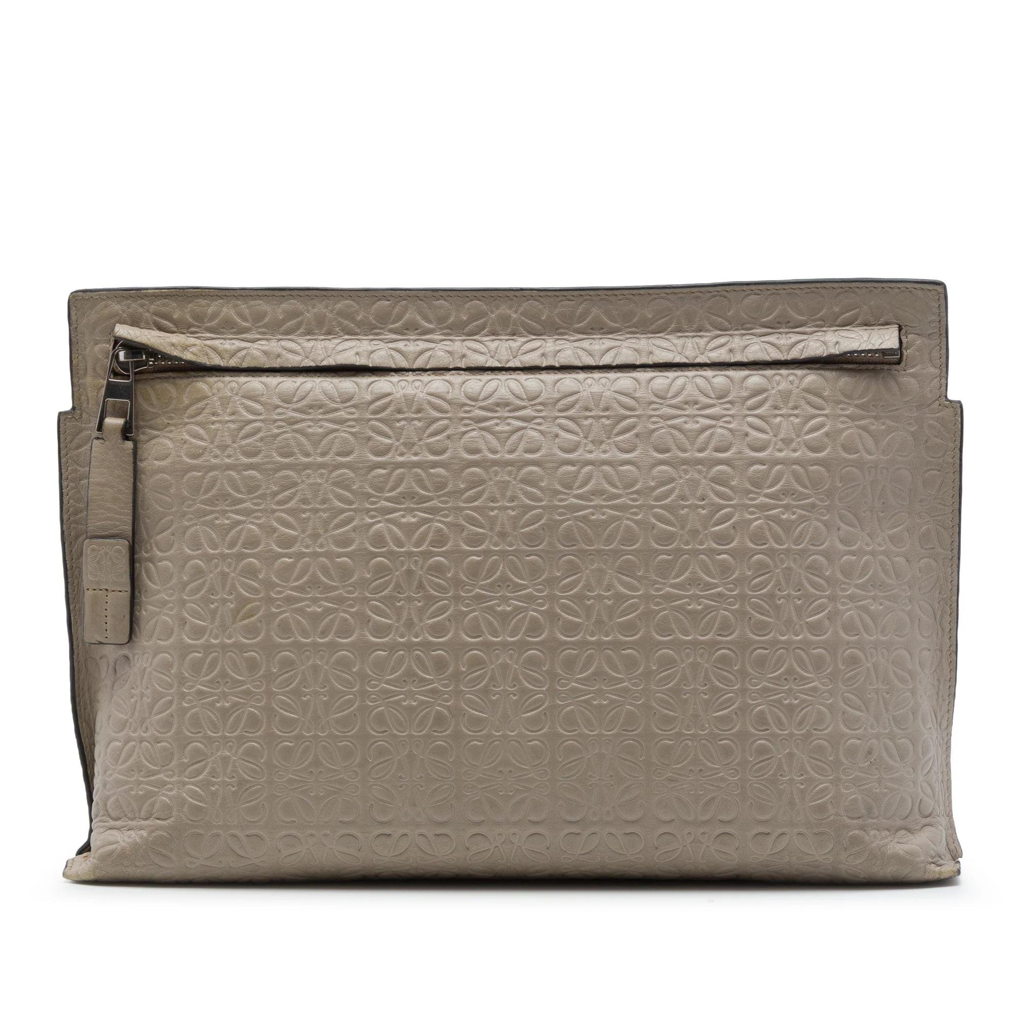 Anagram pony-style calfskin handbag