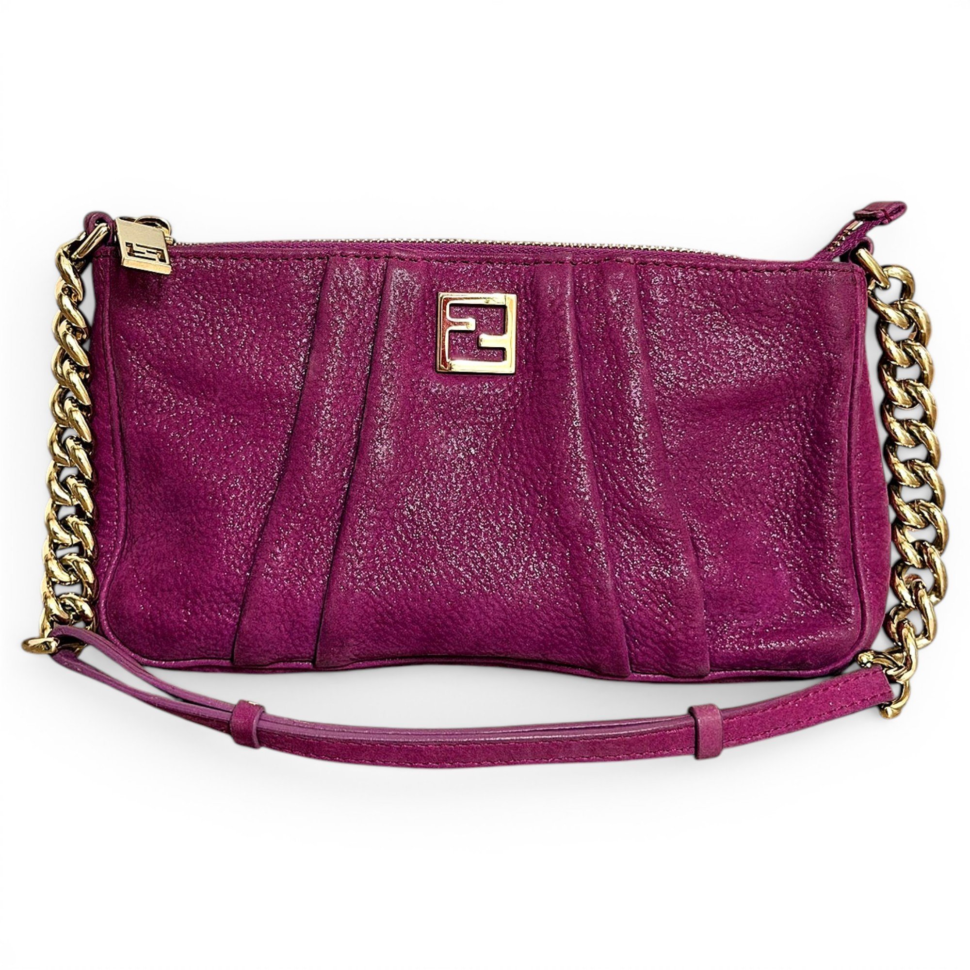 Baguette leather handbag