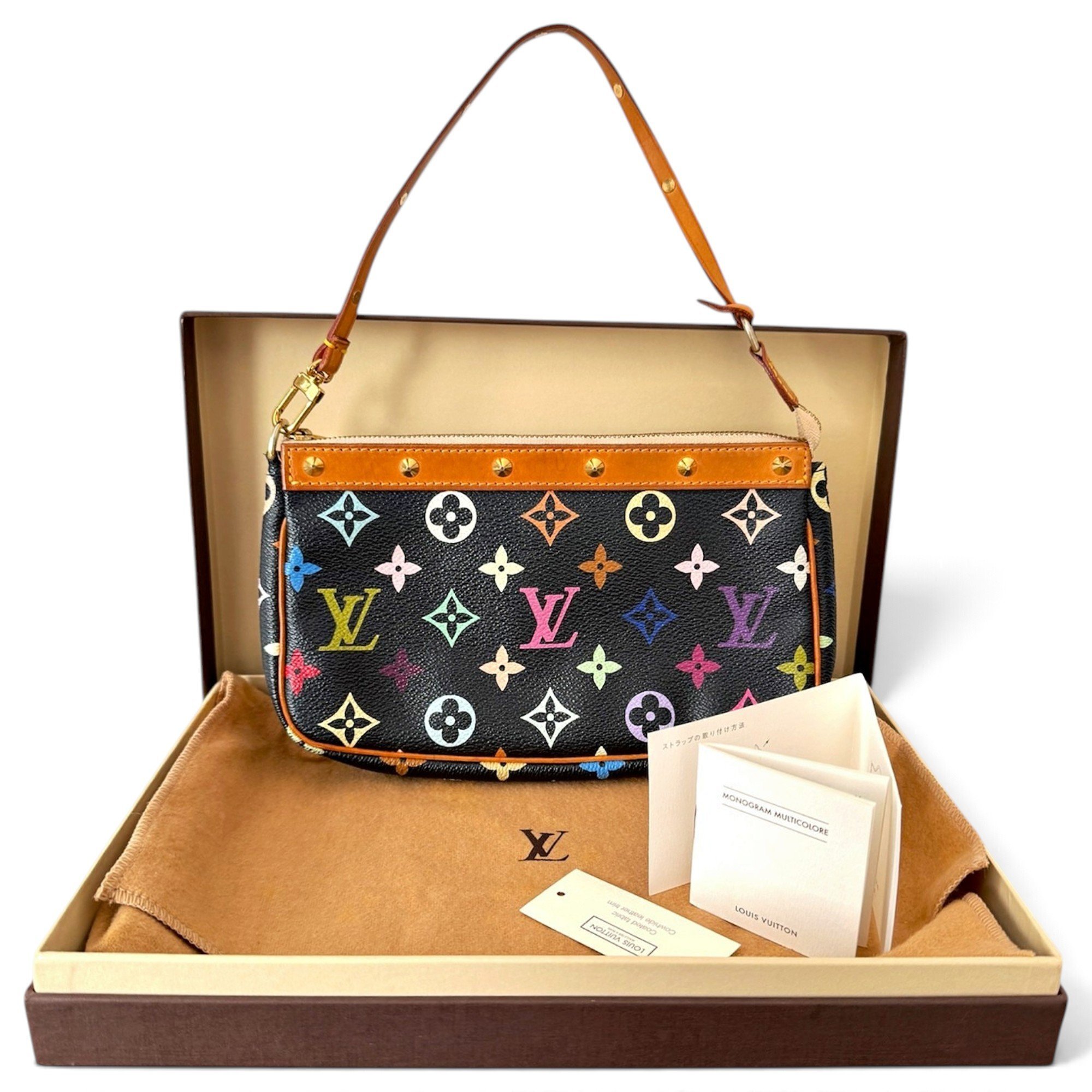 Pochette Accessoire leather handbag