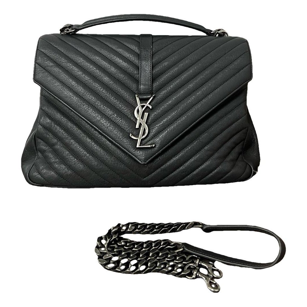 Collége monogramme leather handbag