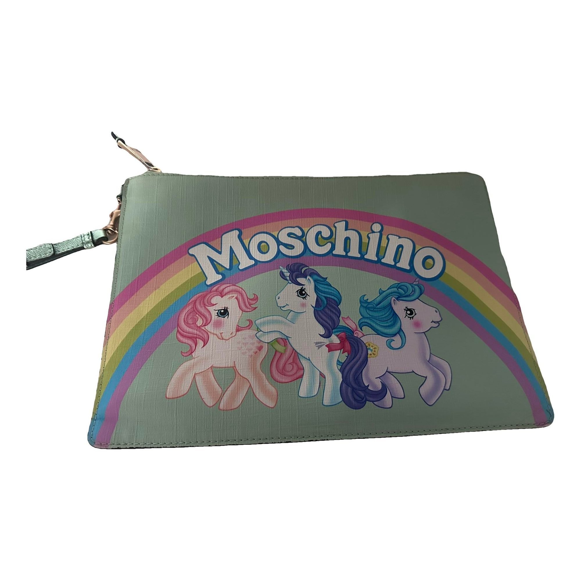 Leather clutch bag