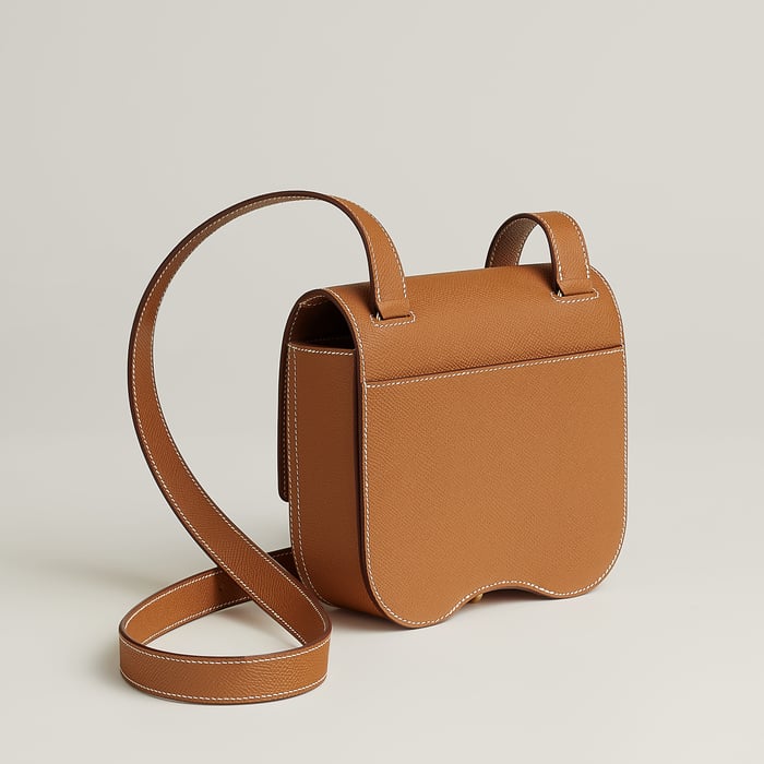 Gold Bolsa Hermès Della Cavalleria II Modelo Míni