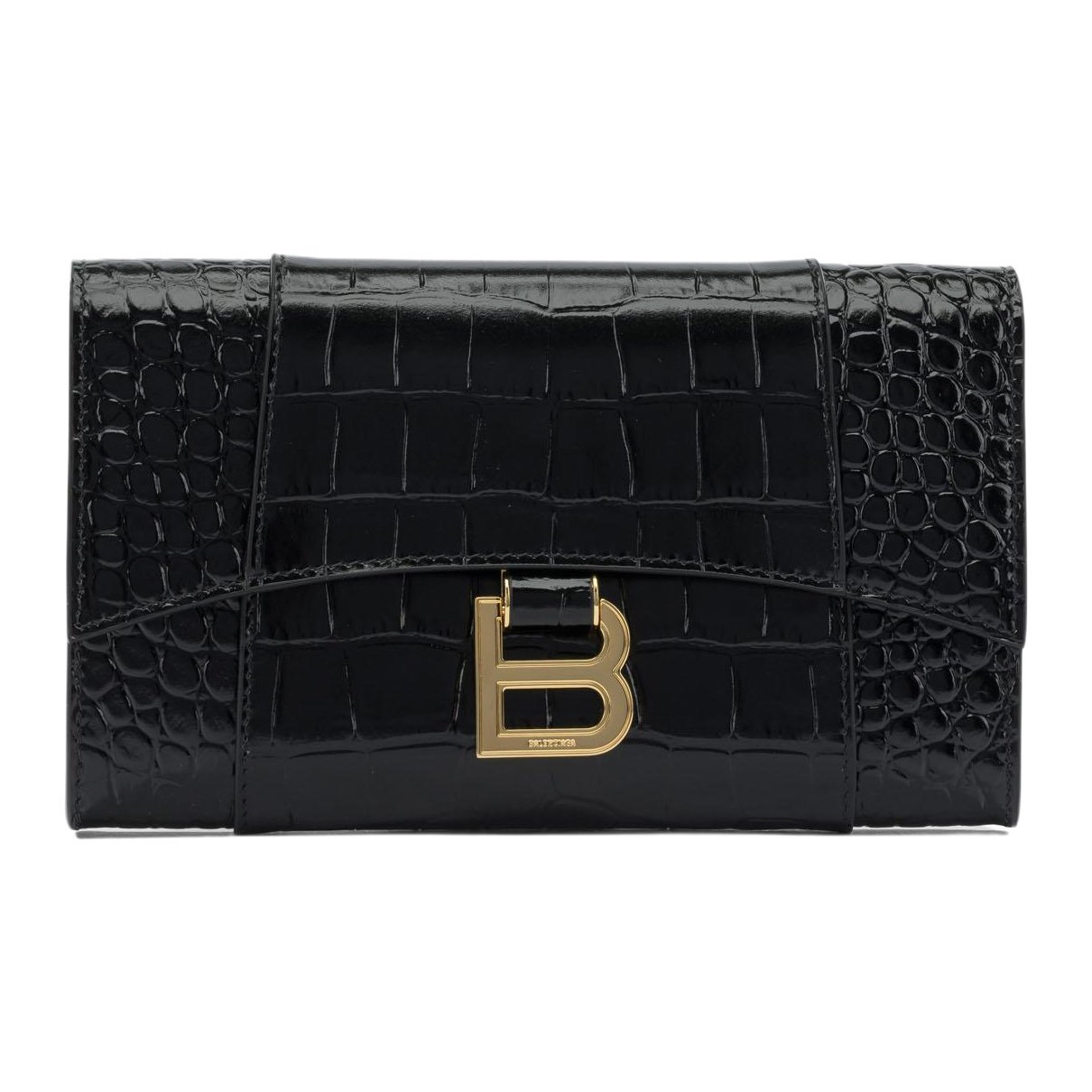 Leather clutch bag
