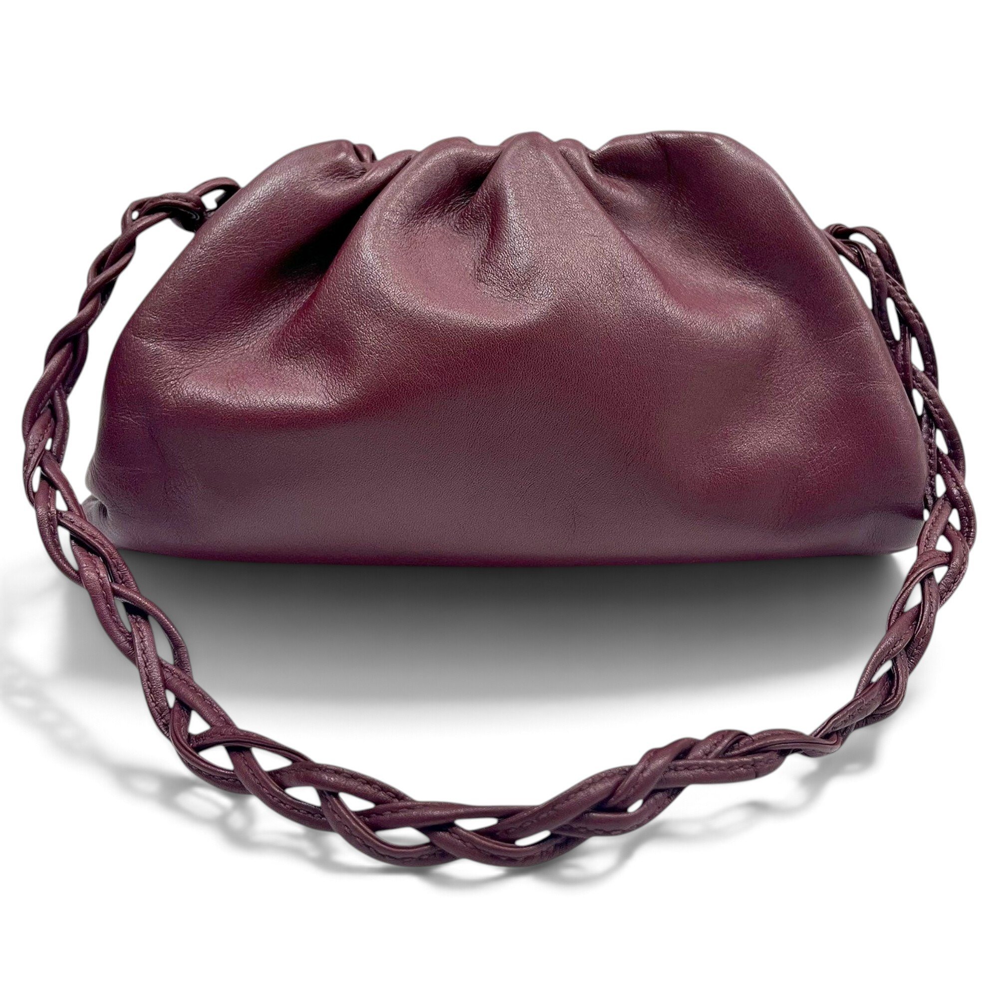 Pouch leather handbag