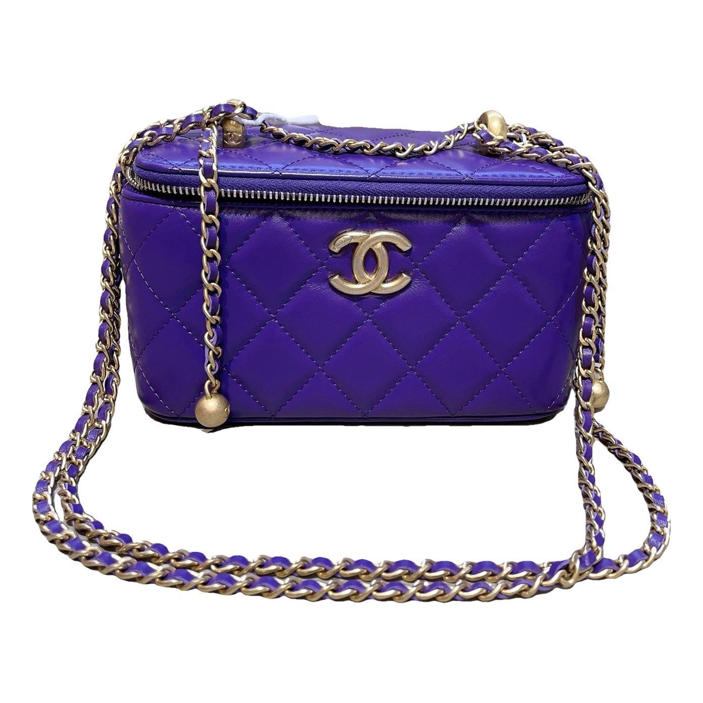 Vanity leather handbag