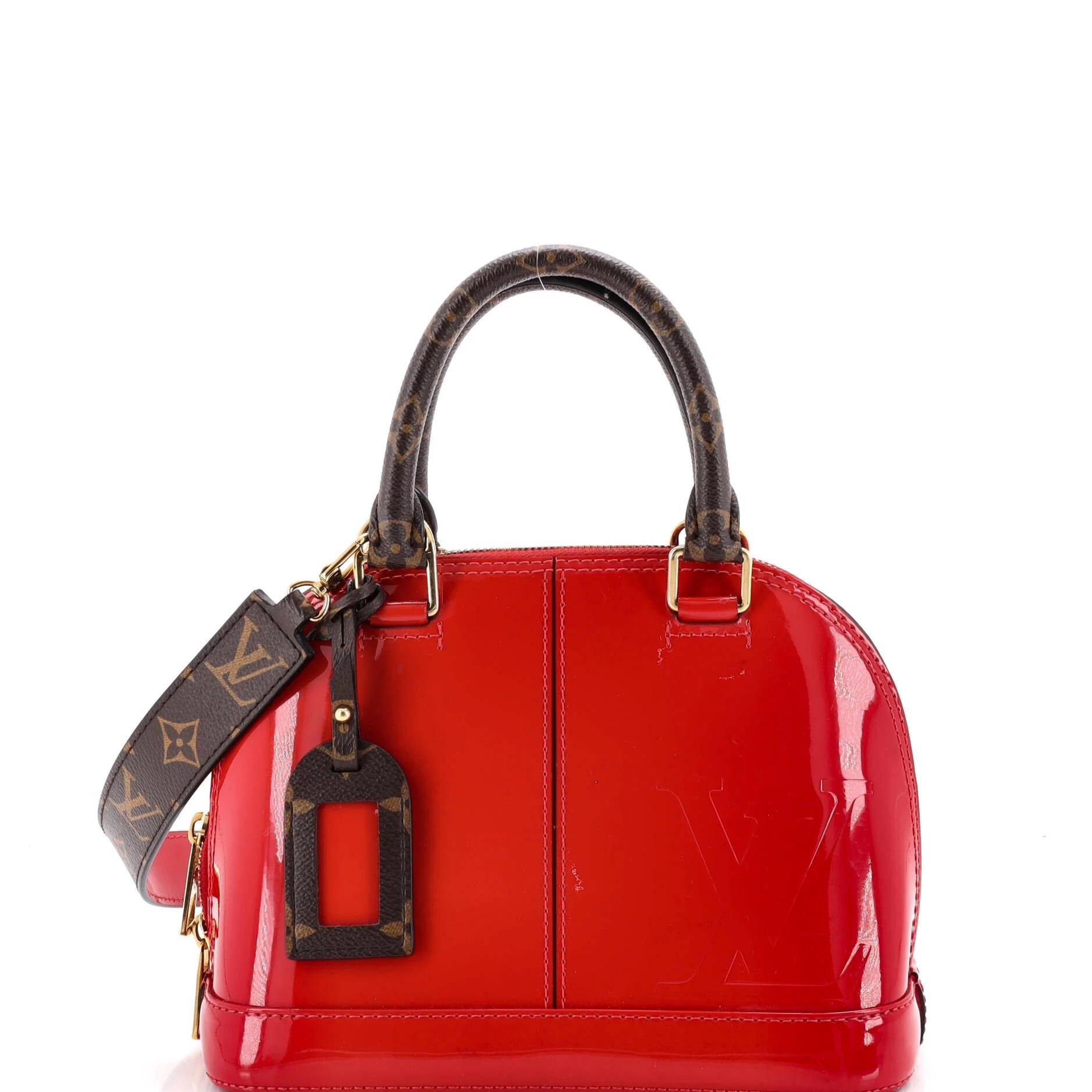 Patent leather handbag