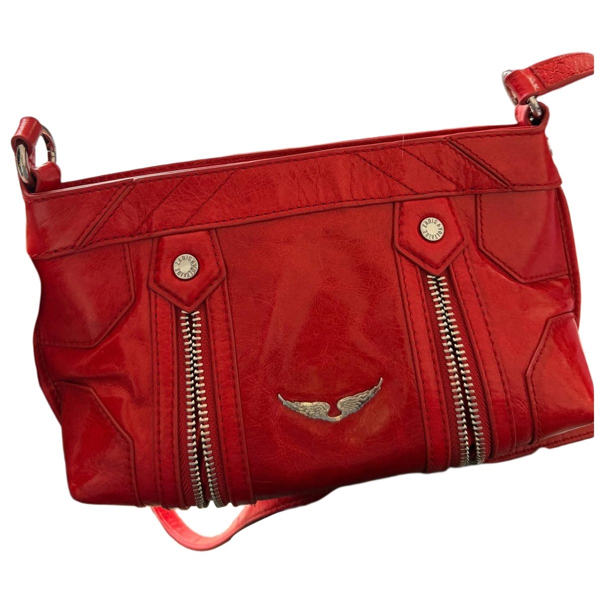 Rock leather crossbody bag