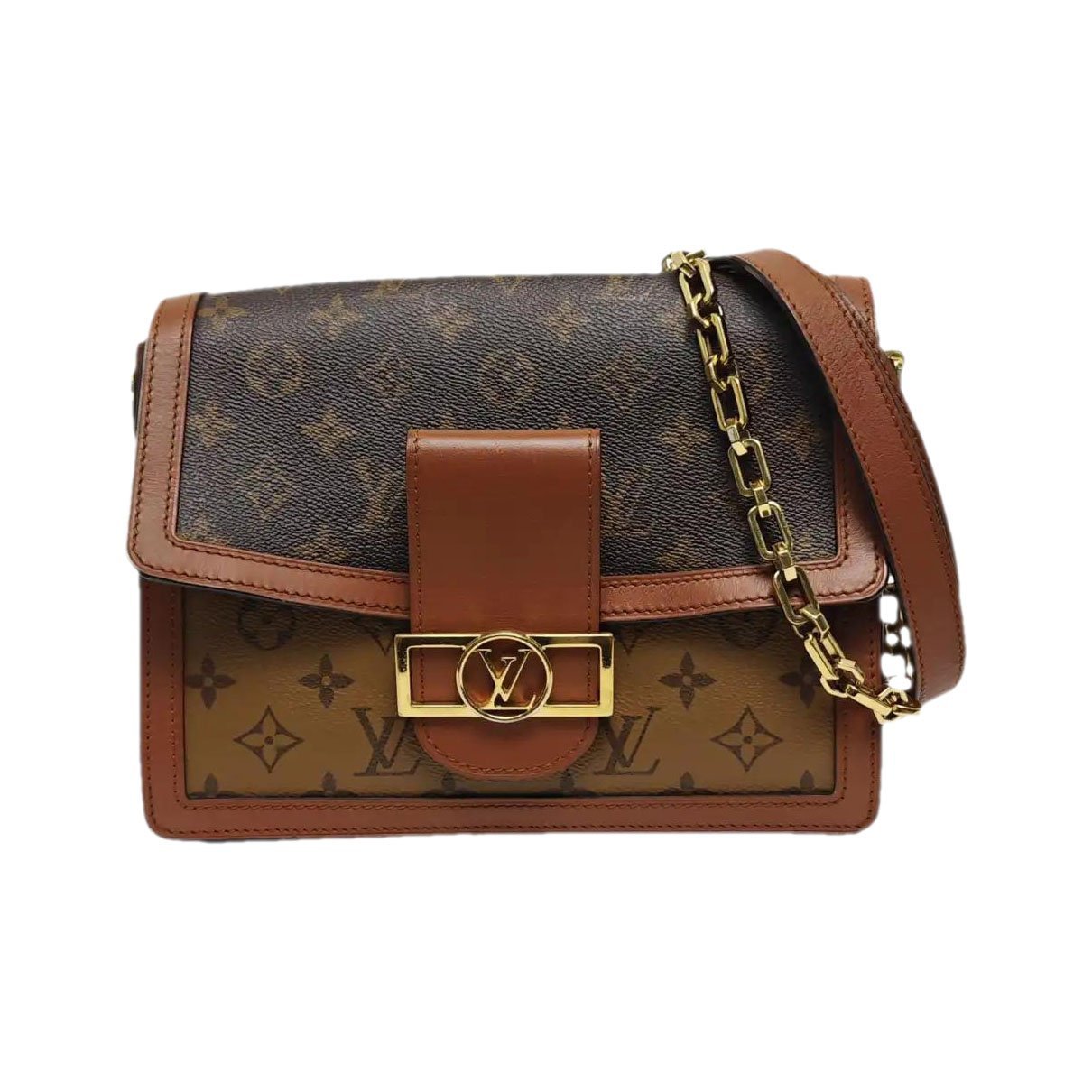 Dauphine leather crossbody bag