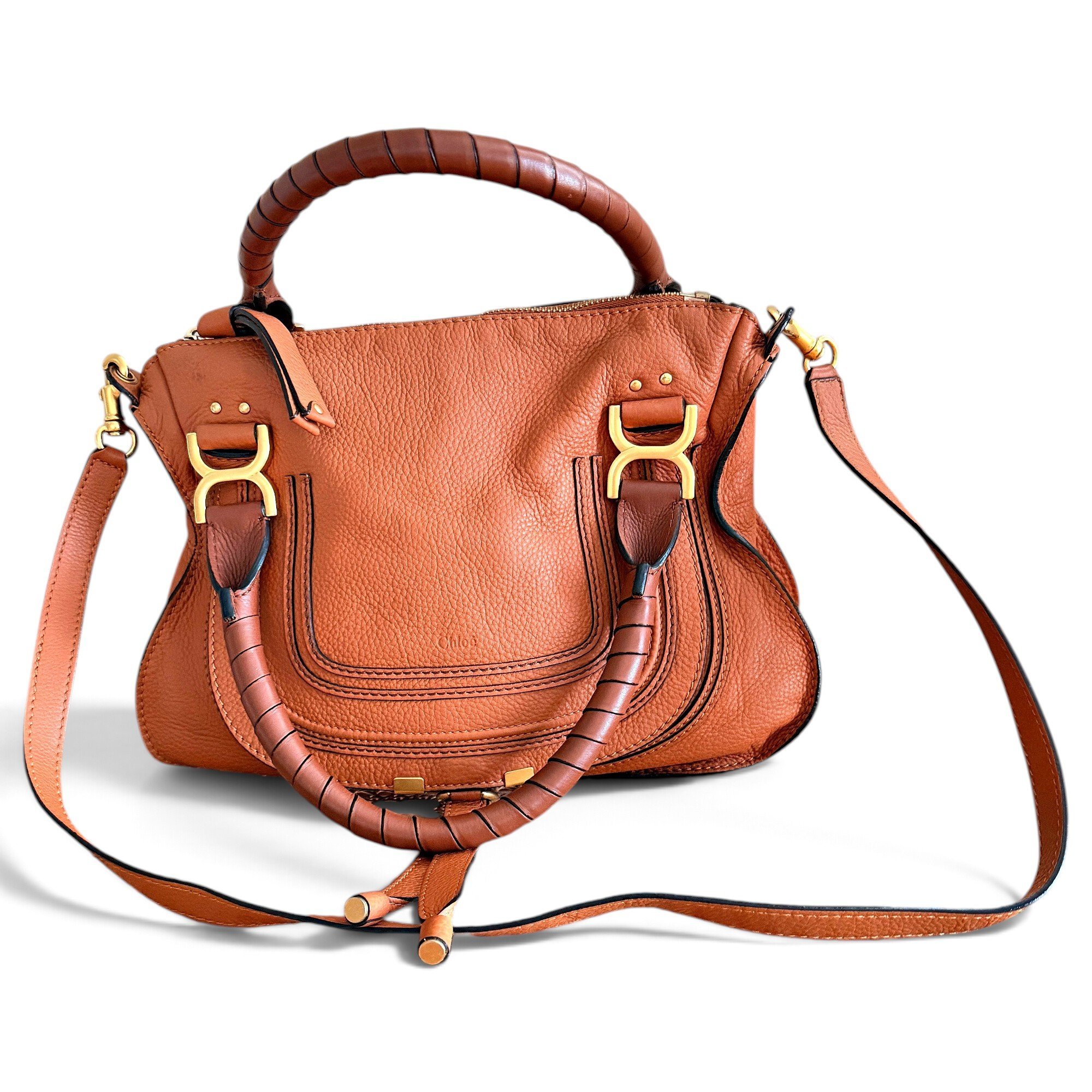 Marcie leather handbag