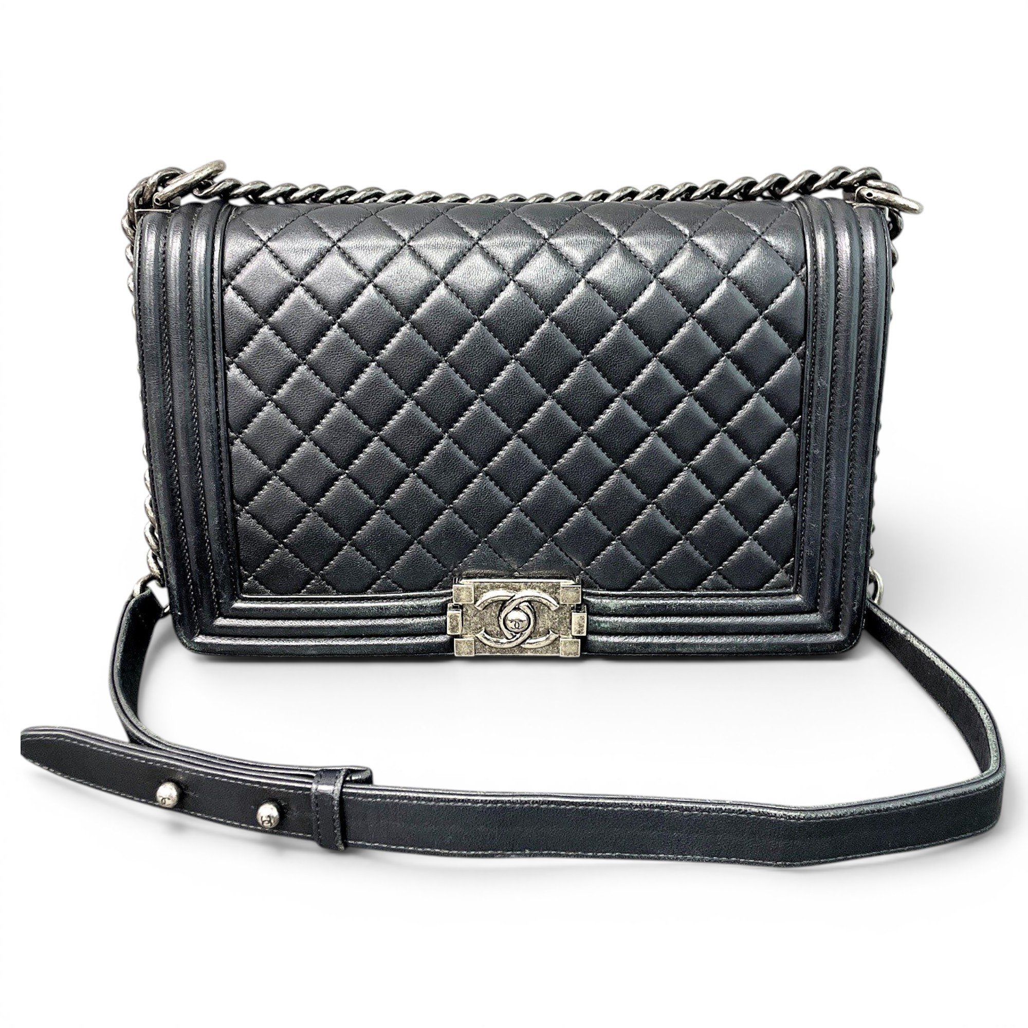 Boy leather crossbody bag