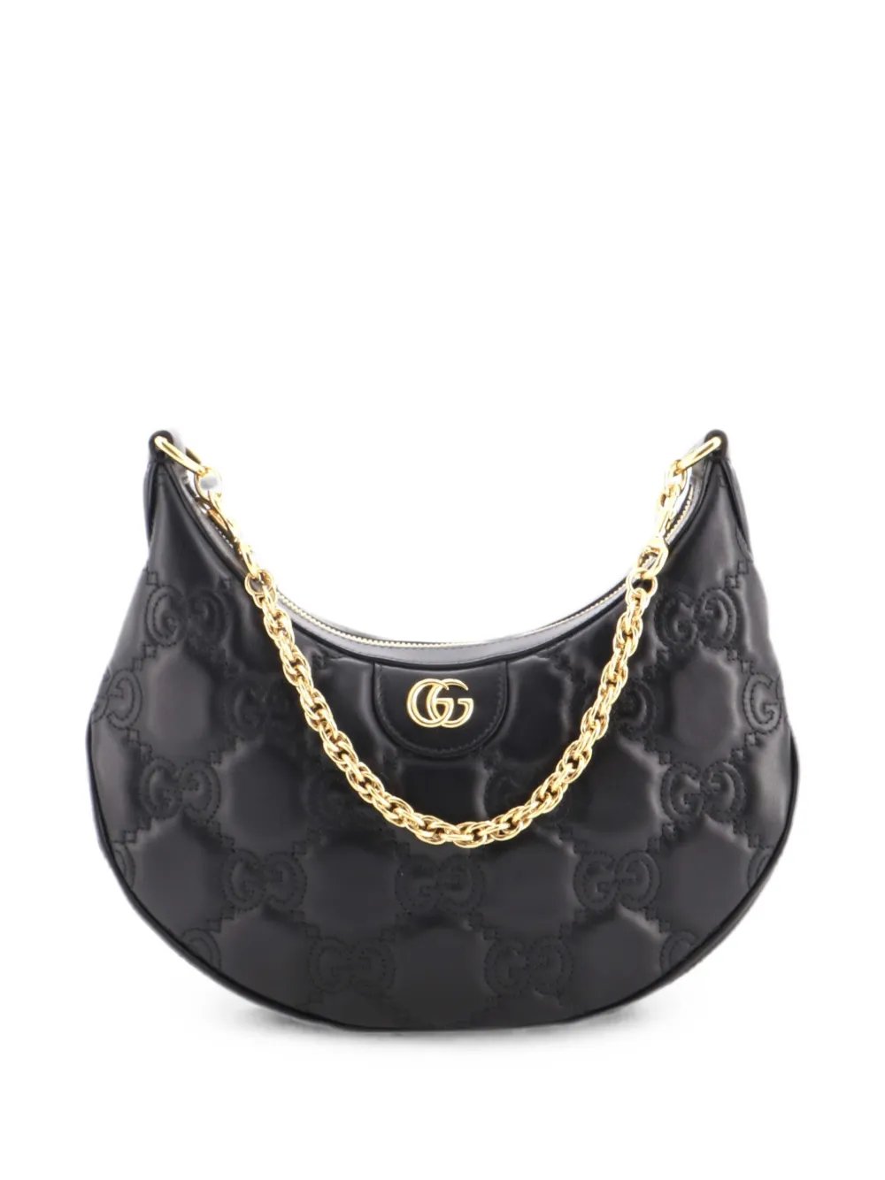 Half Moon Hobo GG Matelasse Leather Small crossbody bag