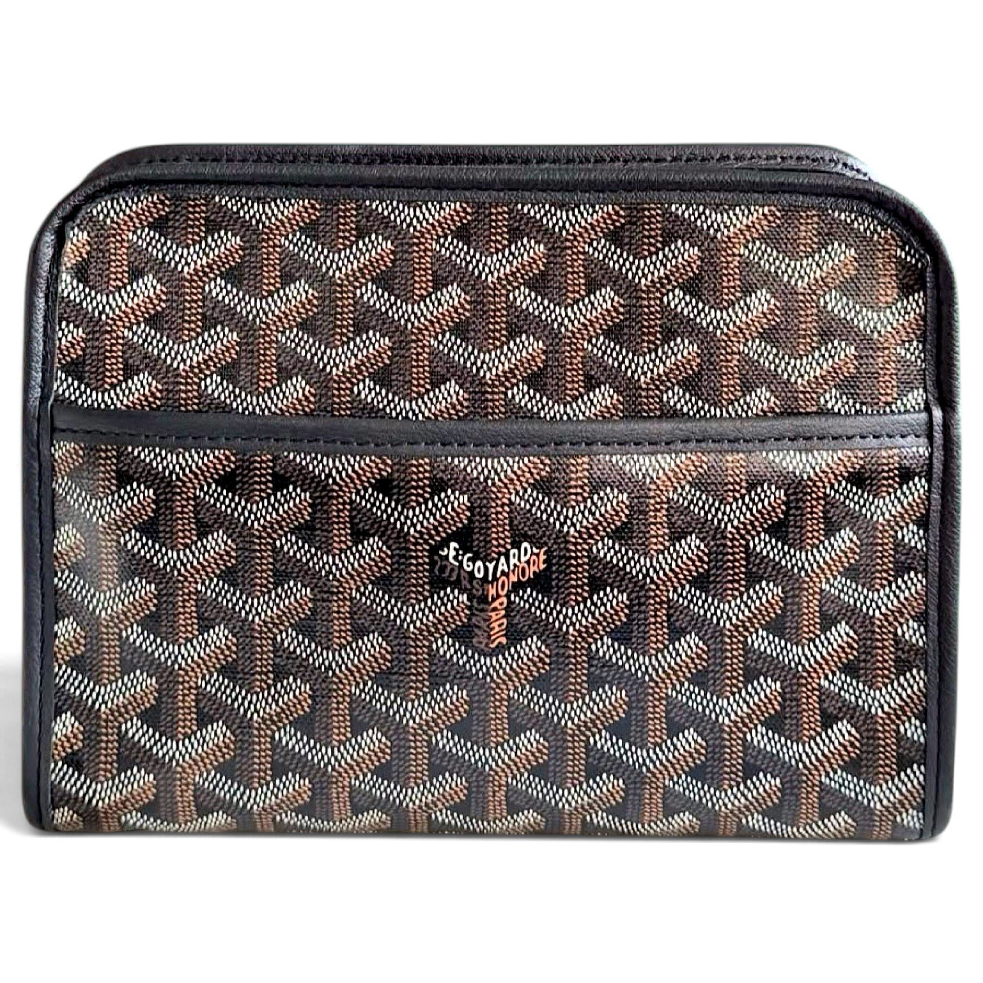 Jouvence leather clutch bag