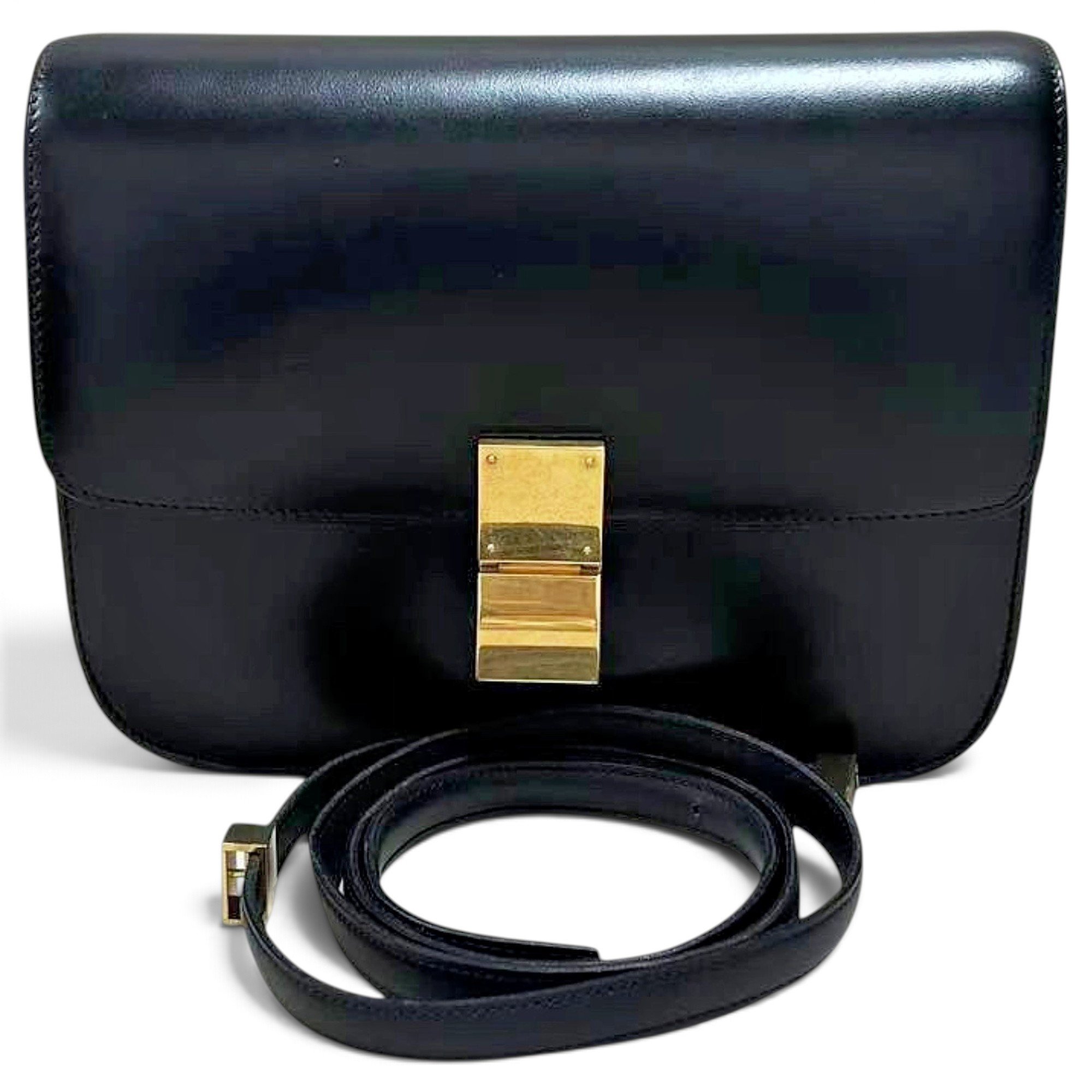 Classic leather crossbody bag