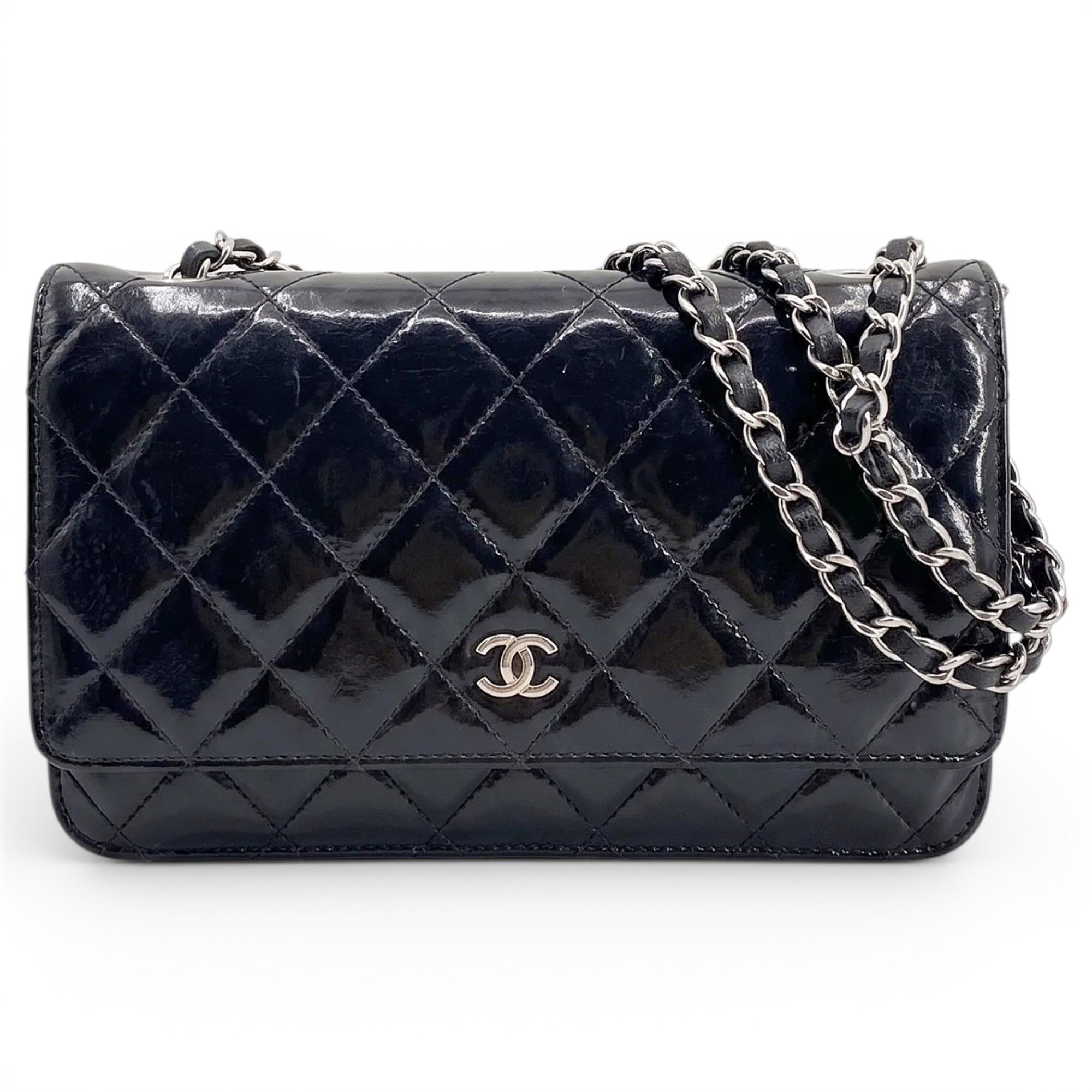 Wallet On Chain Timeless/Classique patent leather crossbody bag