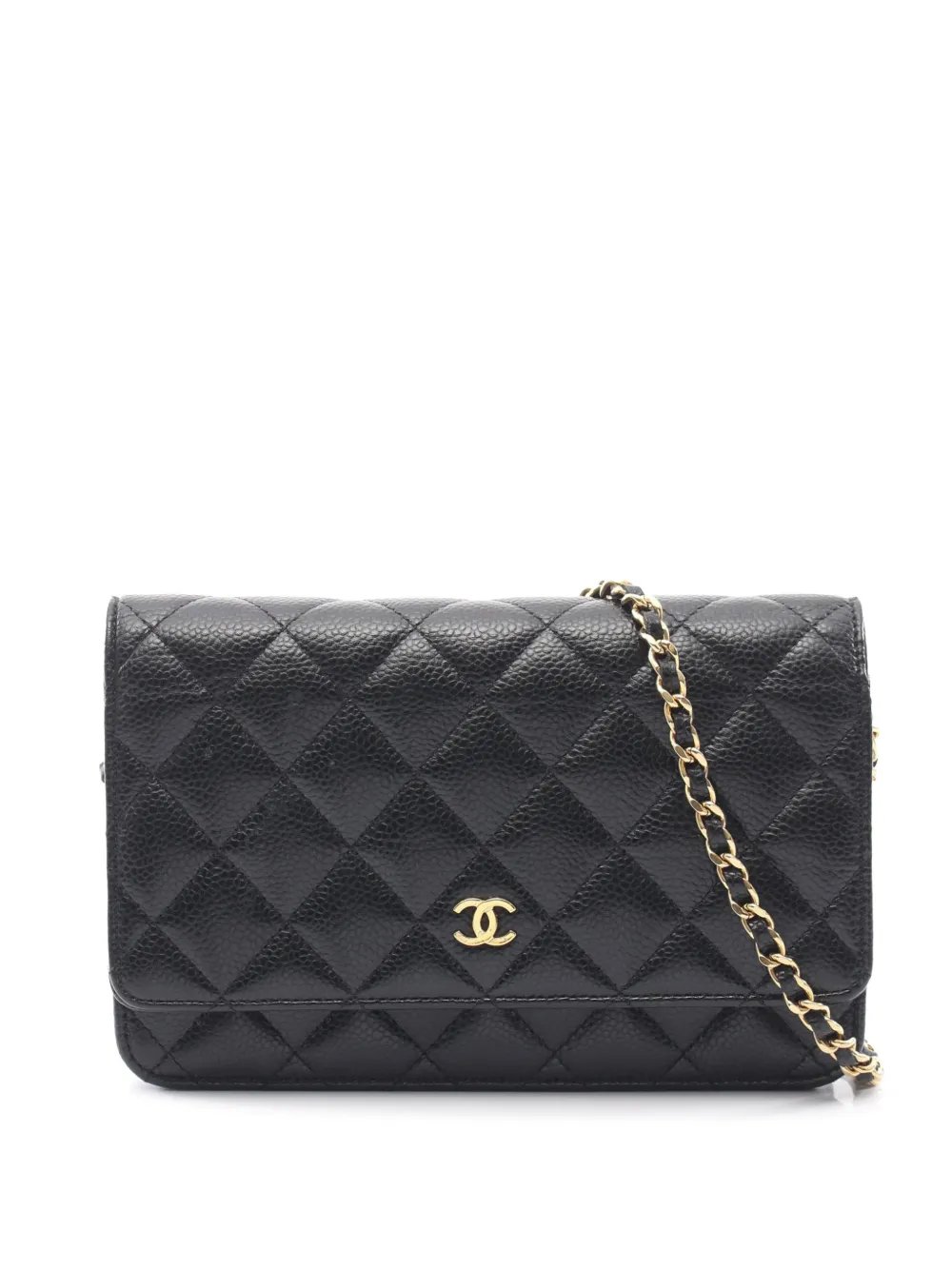 2021-2026 CC Quilted Caviar Wallet on Chain crossbody bag