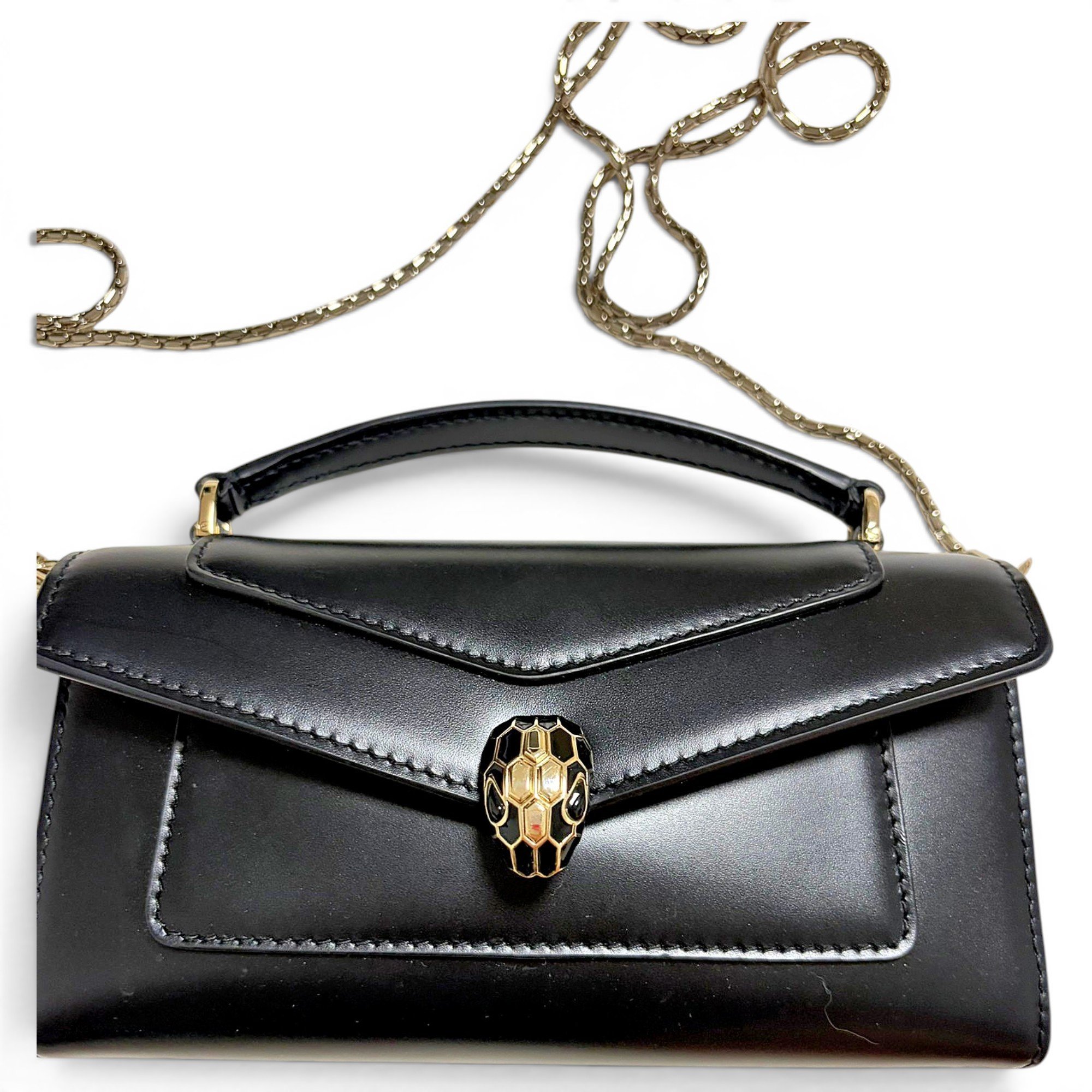 Serpenti leather crossbody bag