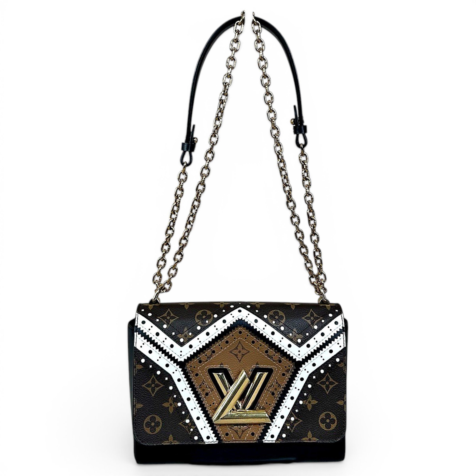 Twist leather handbag