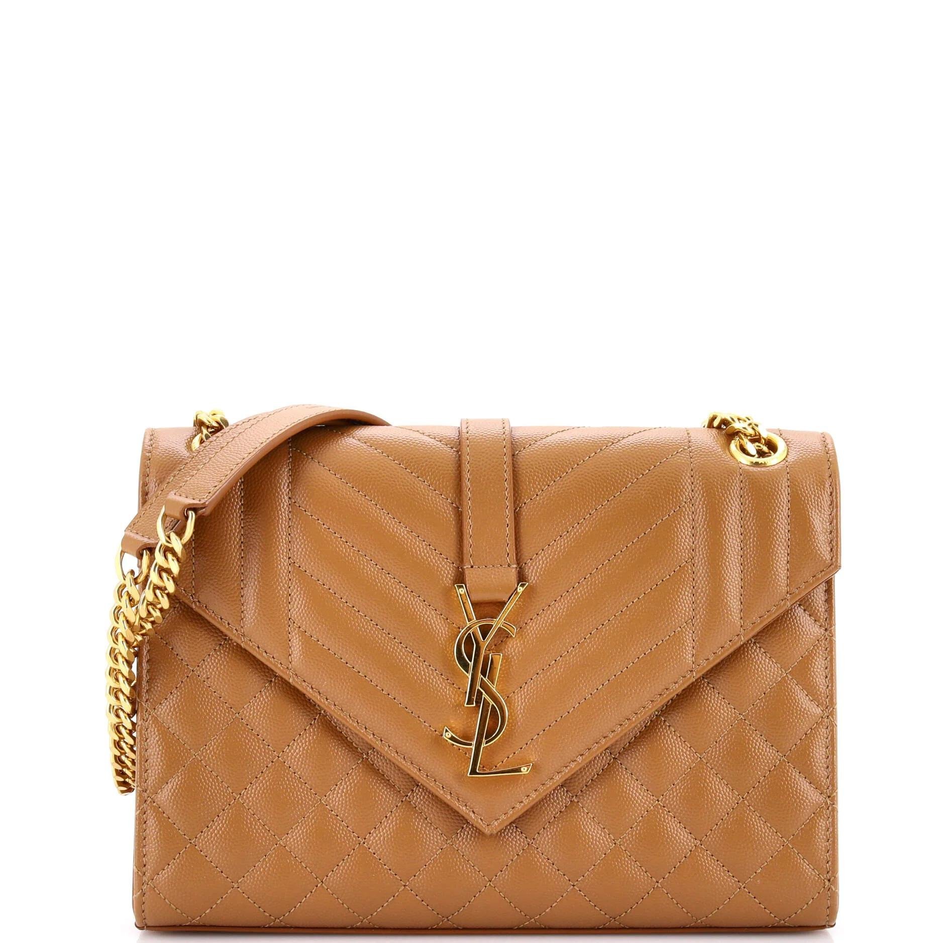 Envelope leather handbag