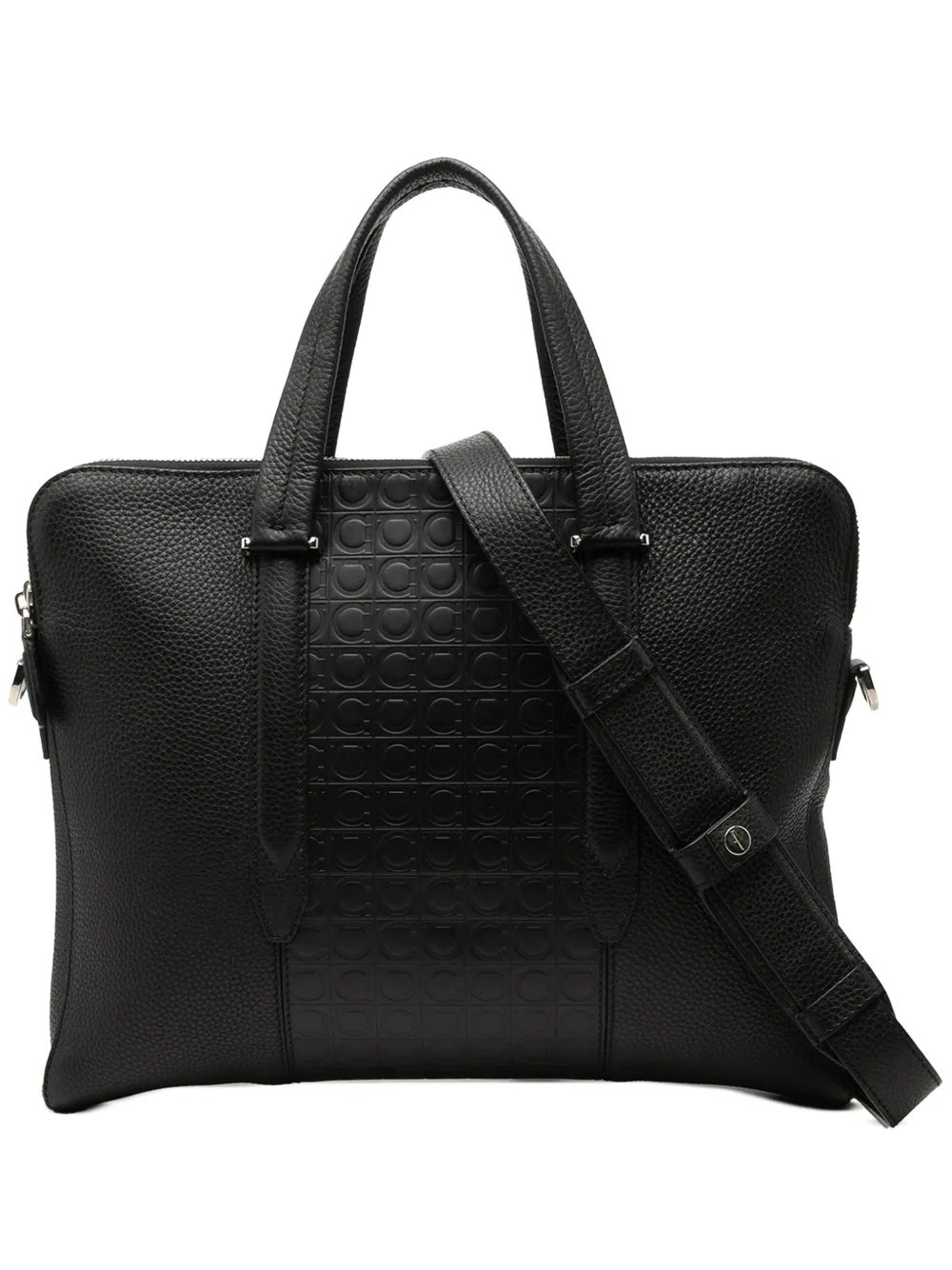 2010-2026 Gancini Embossed Leather Trimmed business bag