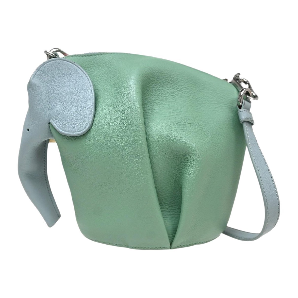 Leather clutch bag