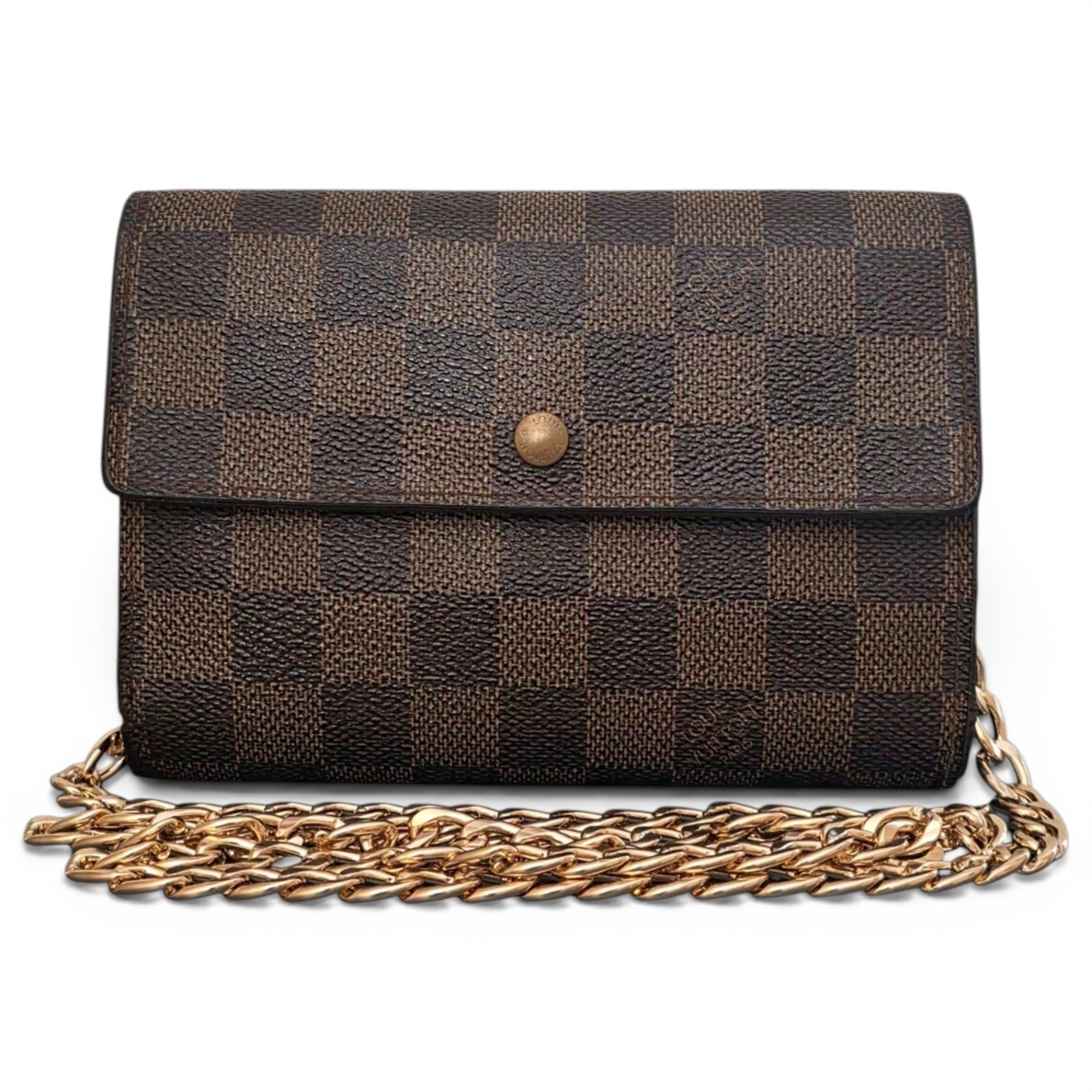 Leather clutch bag