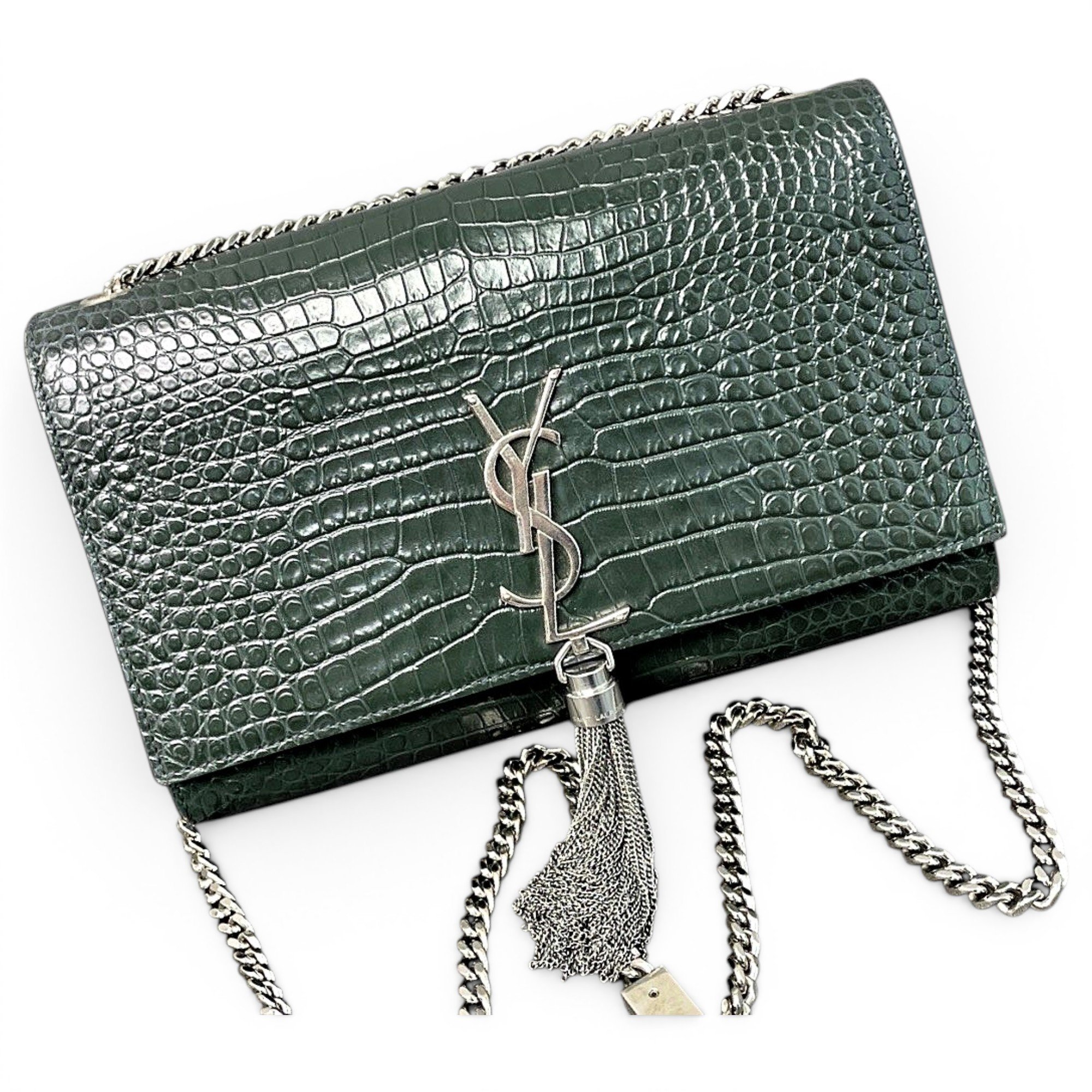 Pompom Kate leather handbag