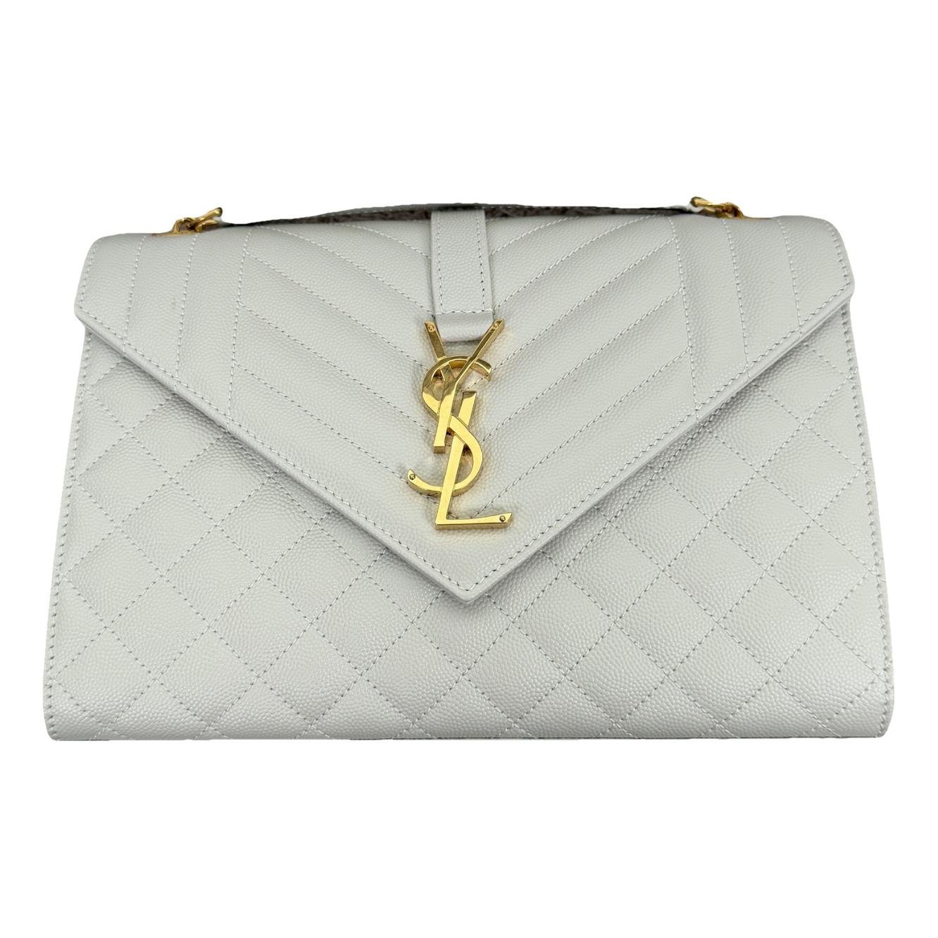 Envelope leather handbag