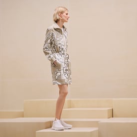 "Effet Kaleidoscope" zipped drawstring dress