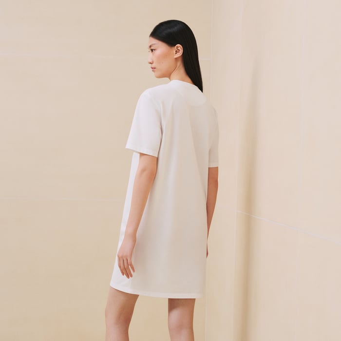 Blanc "Mors a Jouets" T-shirt Dress