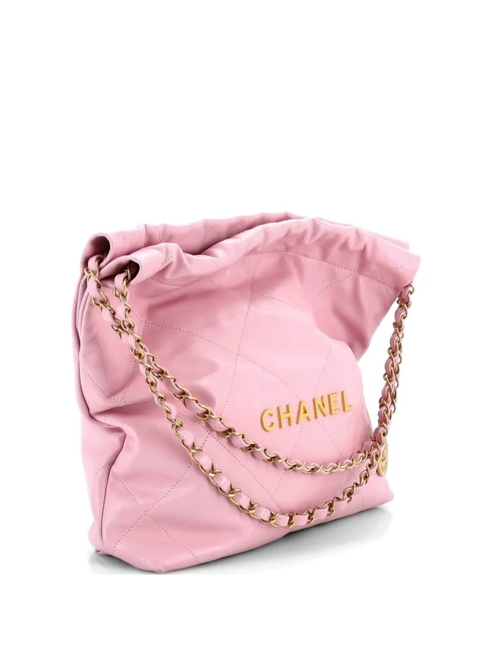 22 Chain Quilted Calfskin Small hobo bag
