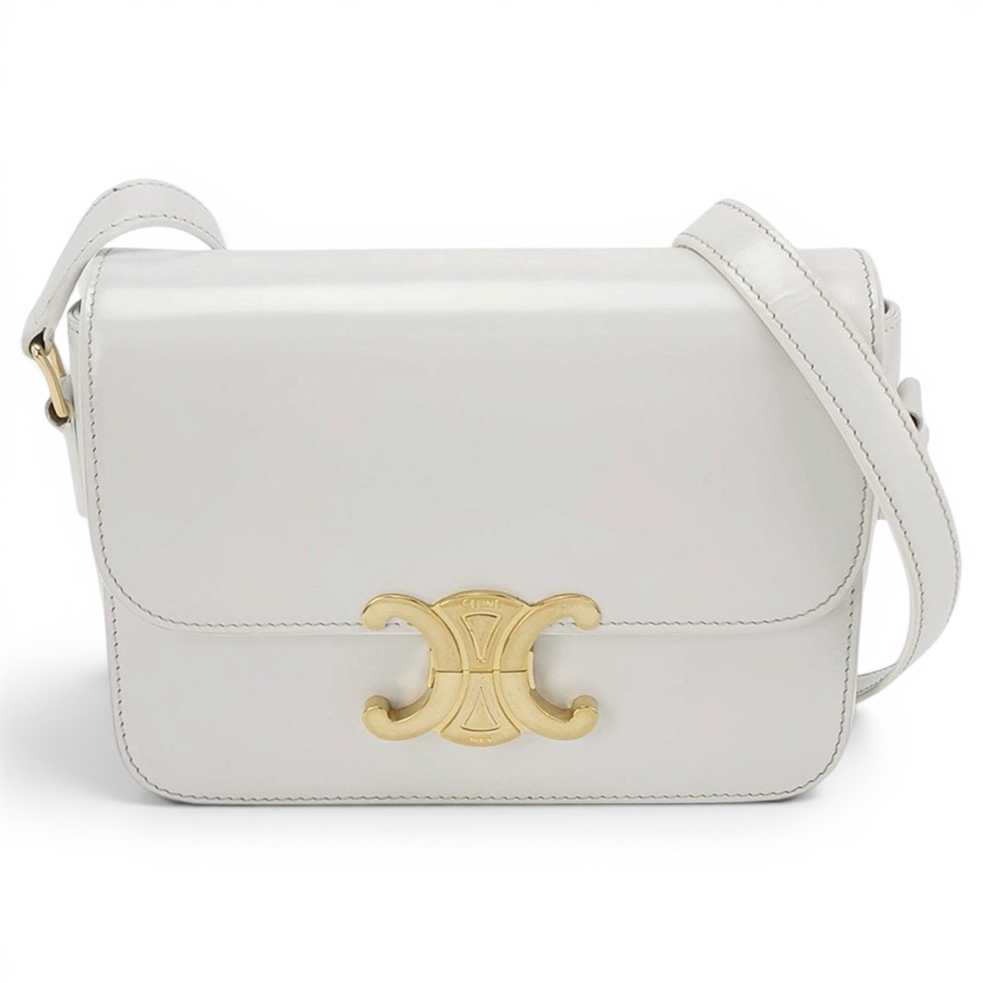 Triomphe leather handbag