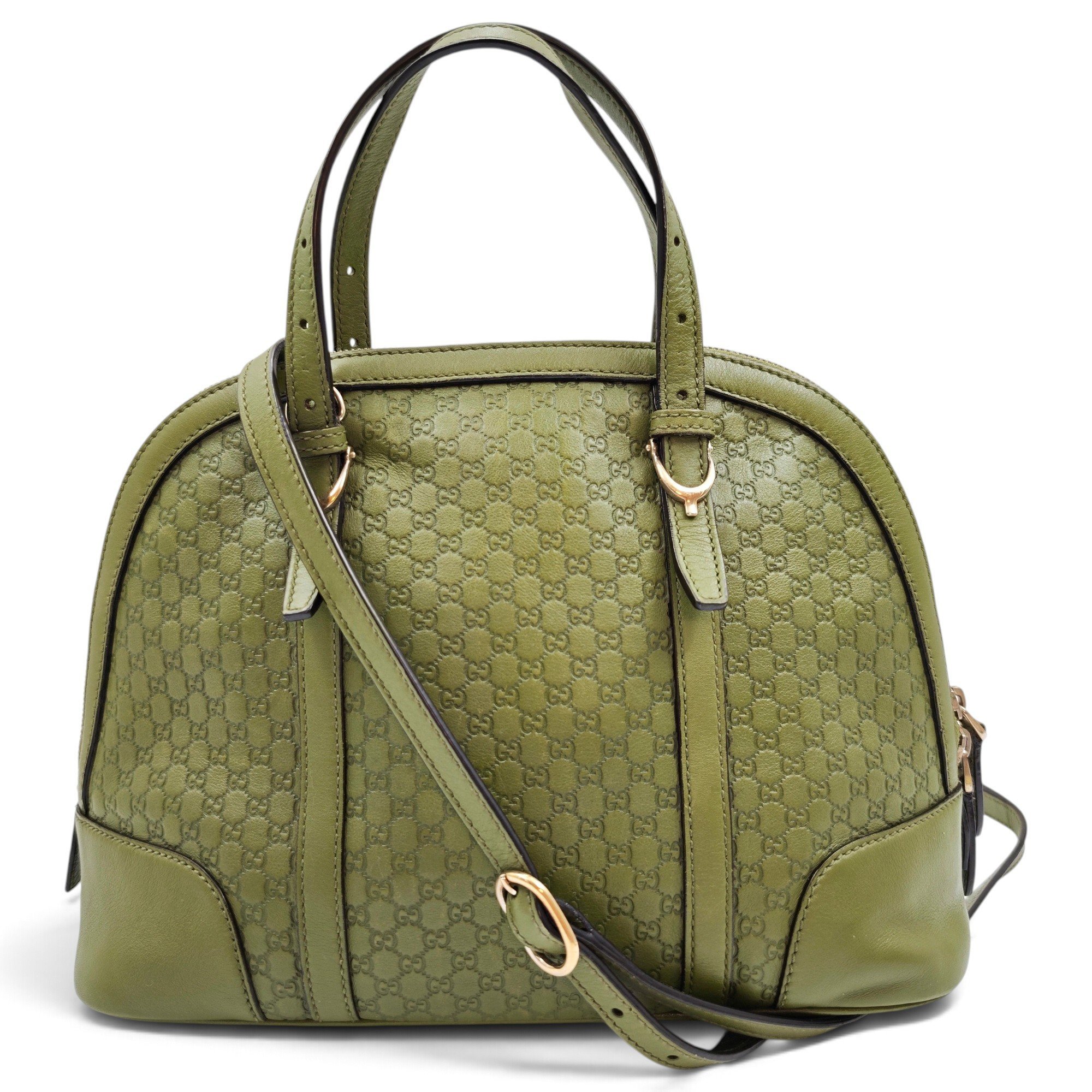 Dôme leather satchel