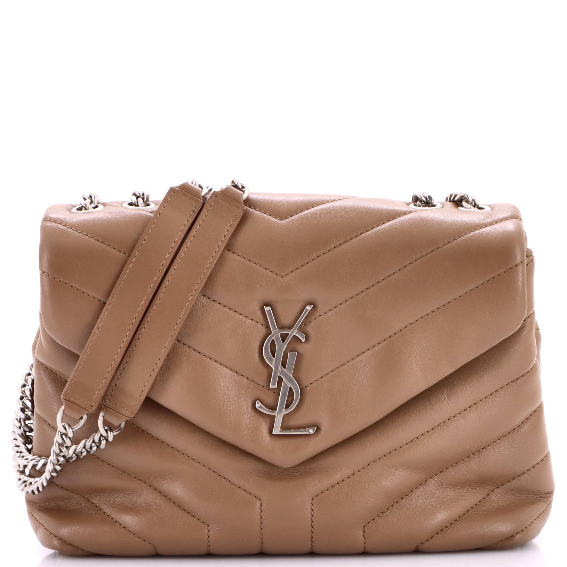 Loulou Shoulder Bag Matelasse Chevron Leather Small