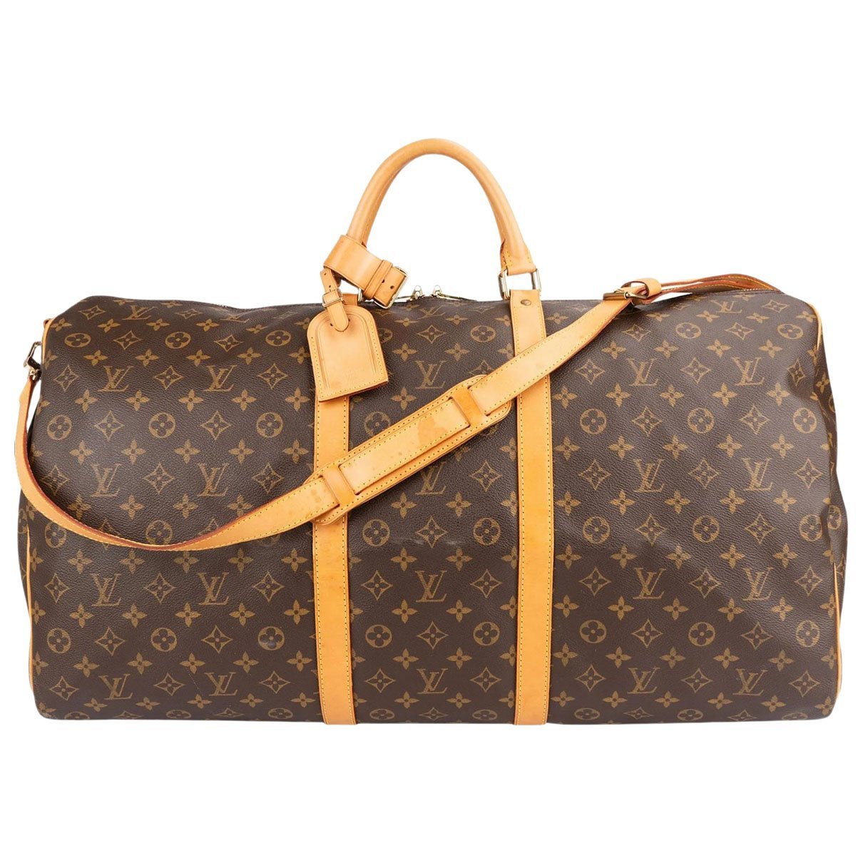 Keepall leather travel bag