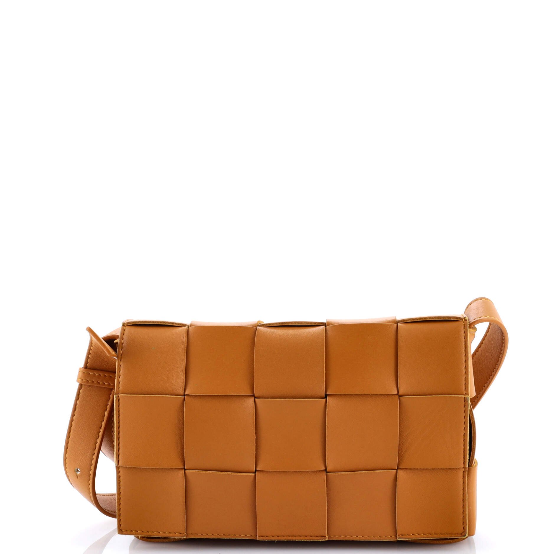 Bottega Veneta Cassette Crossbody Bag Maxi Intrecciato Leather Small