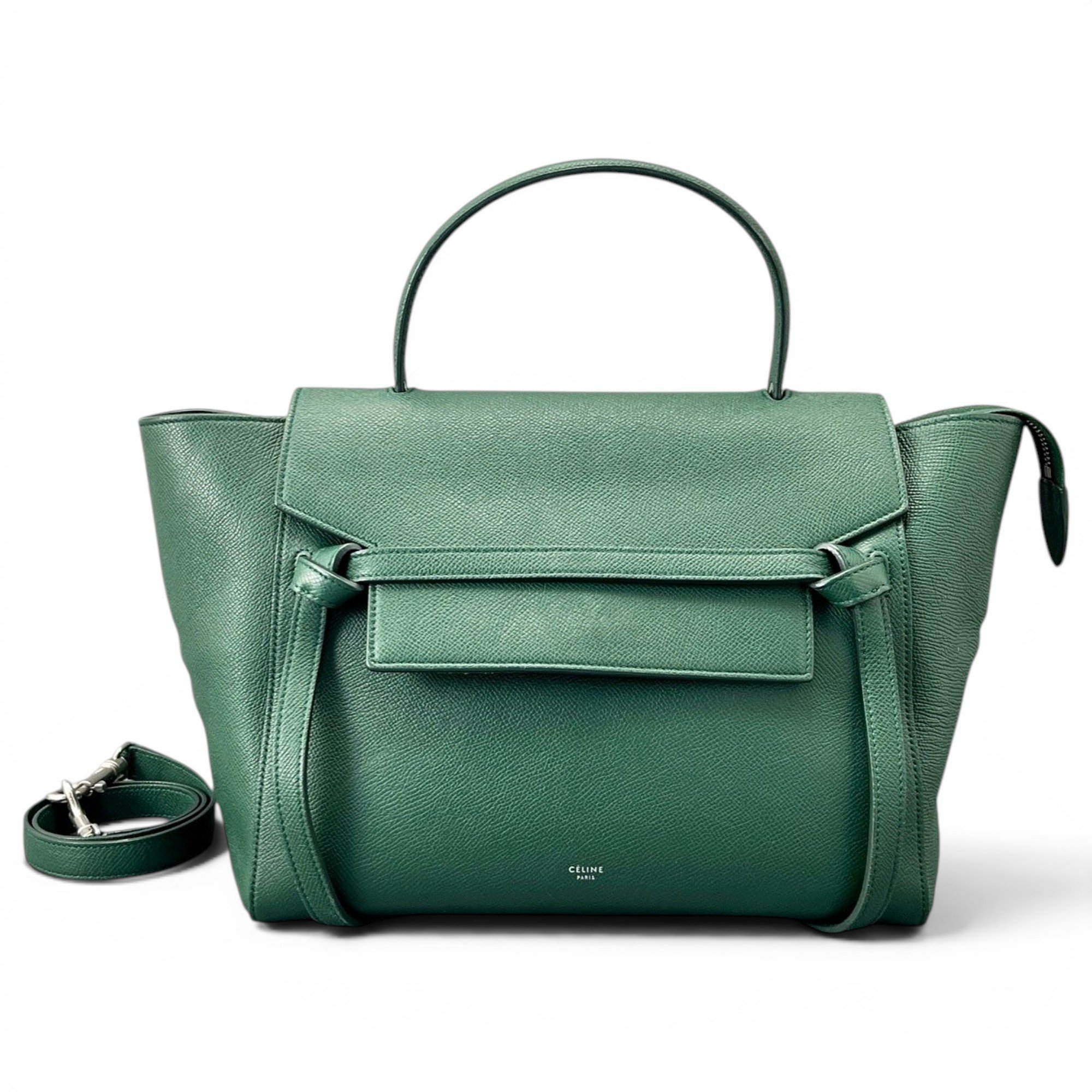 Belt leather handbag
