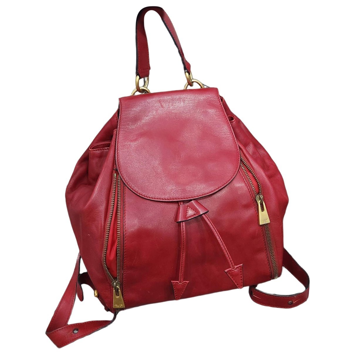 Leather backpack