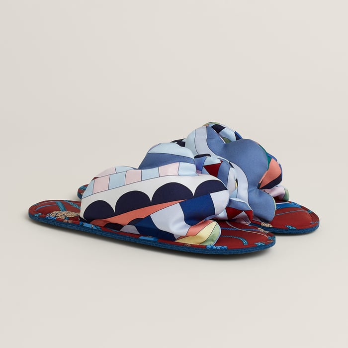 Random Silk Slippers