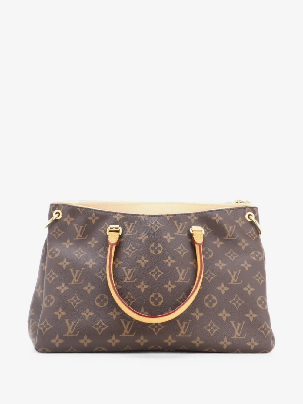 Pallas Tote Monogram Canvas with Leather shoulder bag