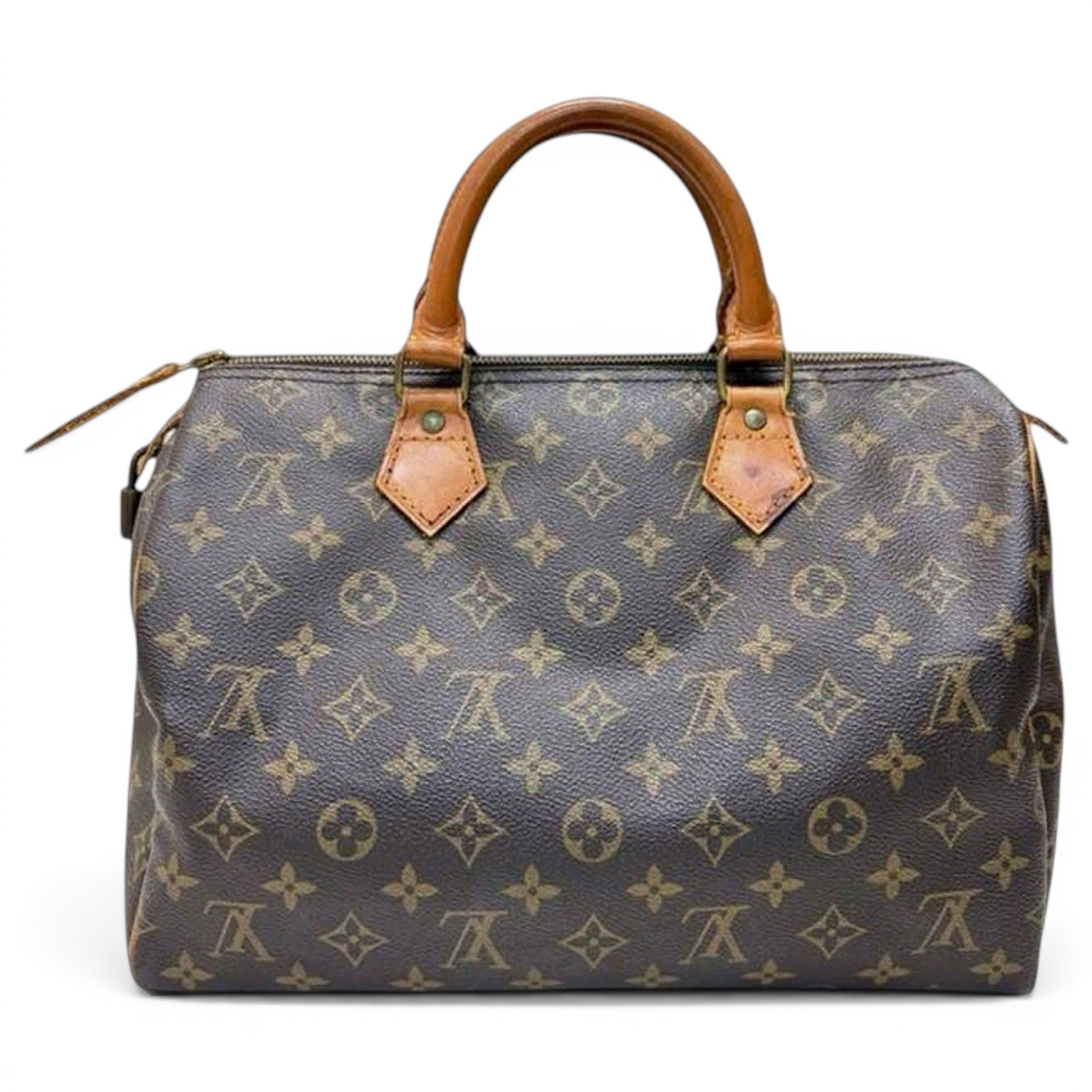 Speedy leather handbag
