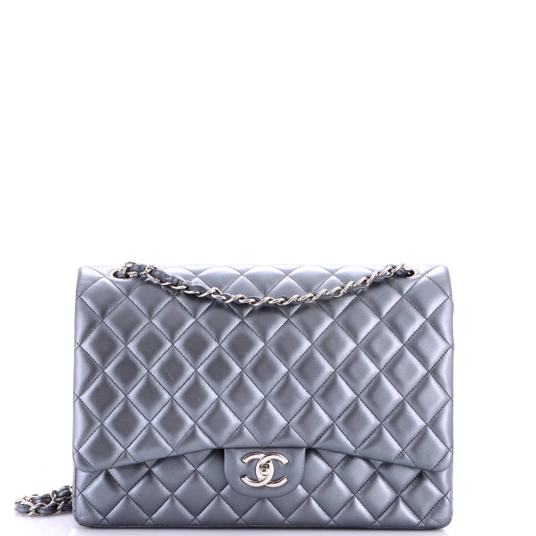 Classic Double Flap Bag Quilted Lambskin Jumbo